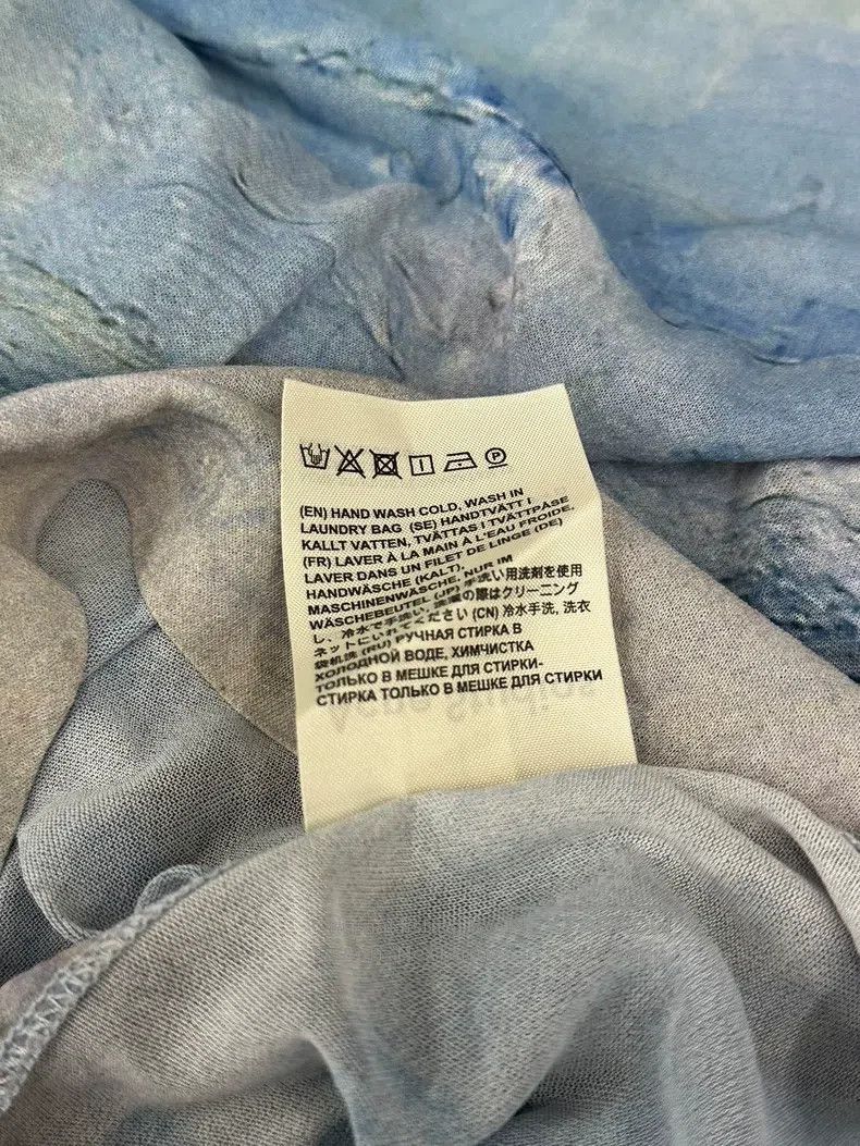 Acne Studios Acne Studios Blue Graduated Texture Long Sleeve Shirt Size S / US 4 / IT 40 - 6 Thumbnail