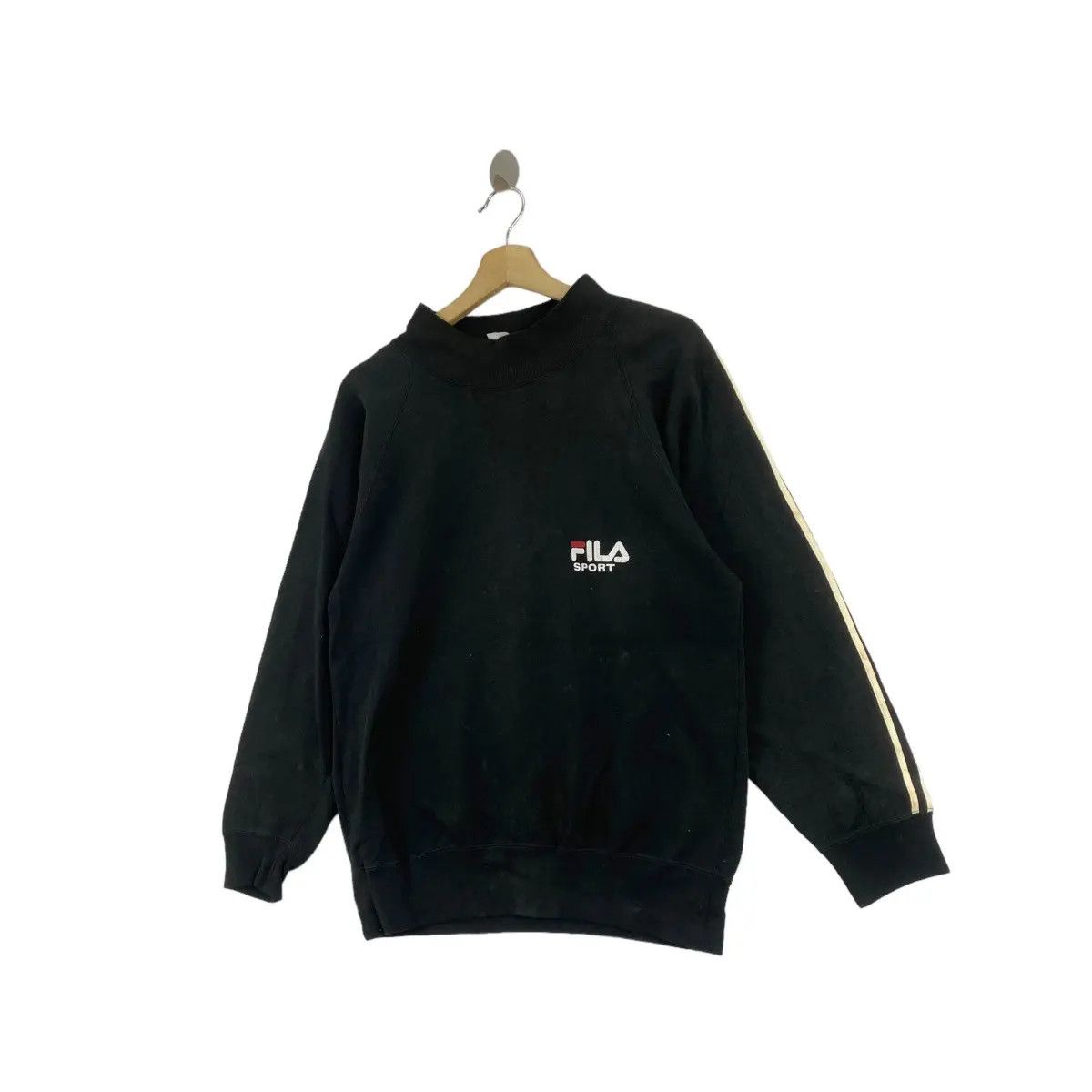 Fila Vintage FILA SPORT ITALIA Do Out Striped Sleeve Sweatshirt Size M / US 6-8 / IT 42-44 - 3 Thumbnail