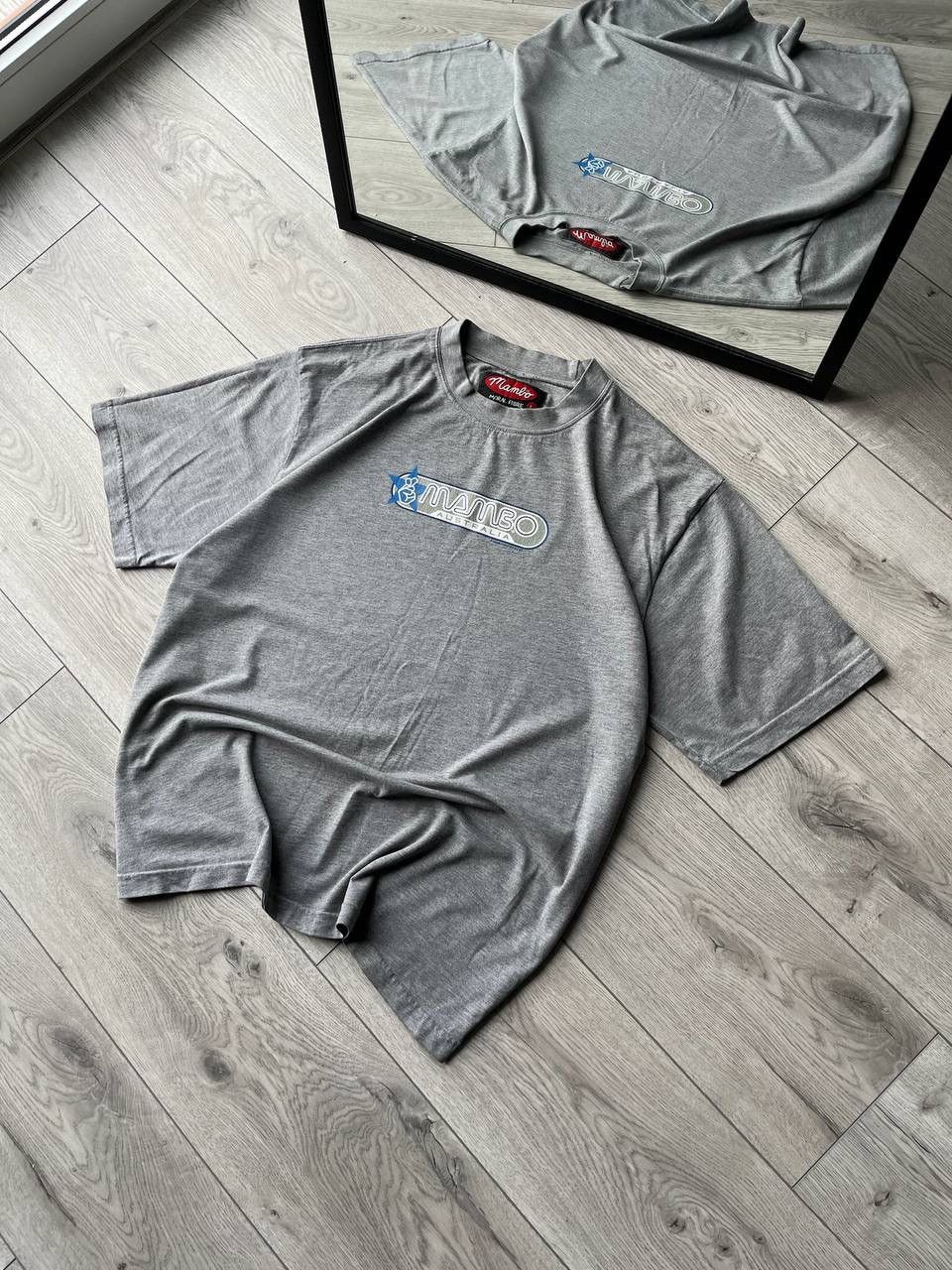 Mambo × Vintage Vintage Mambo Moral Fibre Grey Boxy T-shirt Y2K L Size US L / EU 52-54 / 3 - 4 Thumbnail