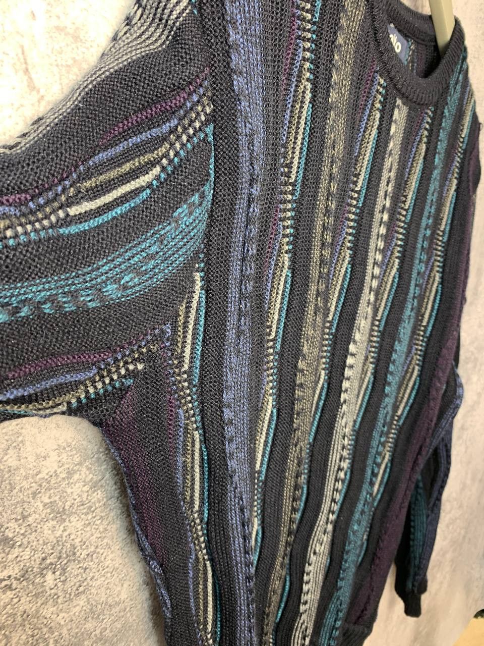 Coogi Rialto Italian Merino Blend Coogi Style Cable Knit Sweater Size L / US 10 / IT 46 - 7 Thumbnail