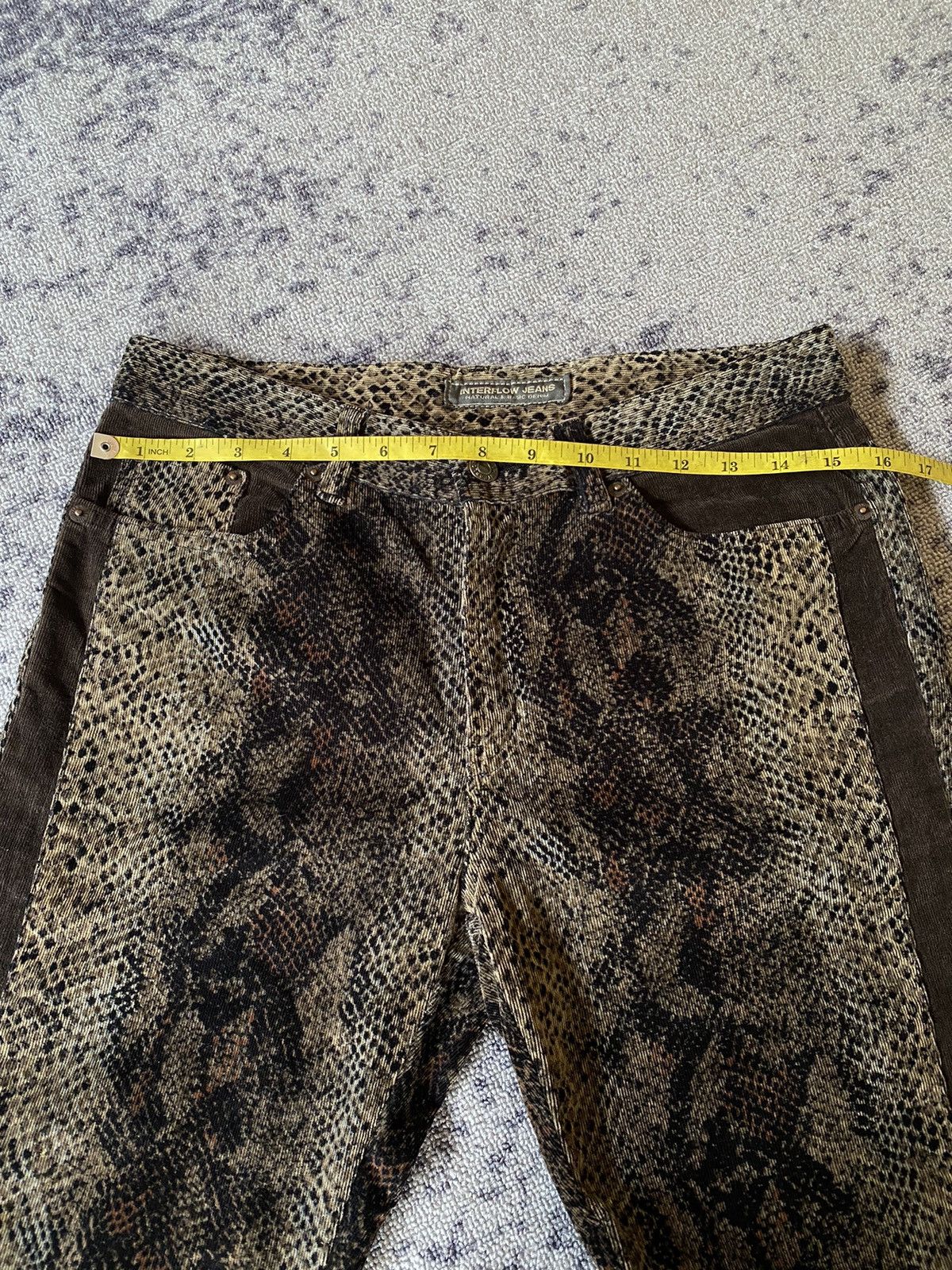 Hysteric Glamour Y2k Interflow snakeskin ifsixwasnine bootcut pants Size US 31 - 10 Thumbnail