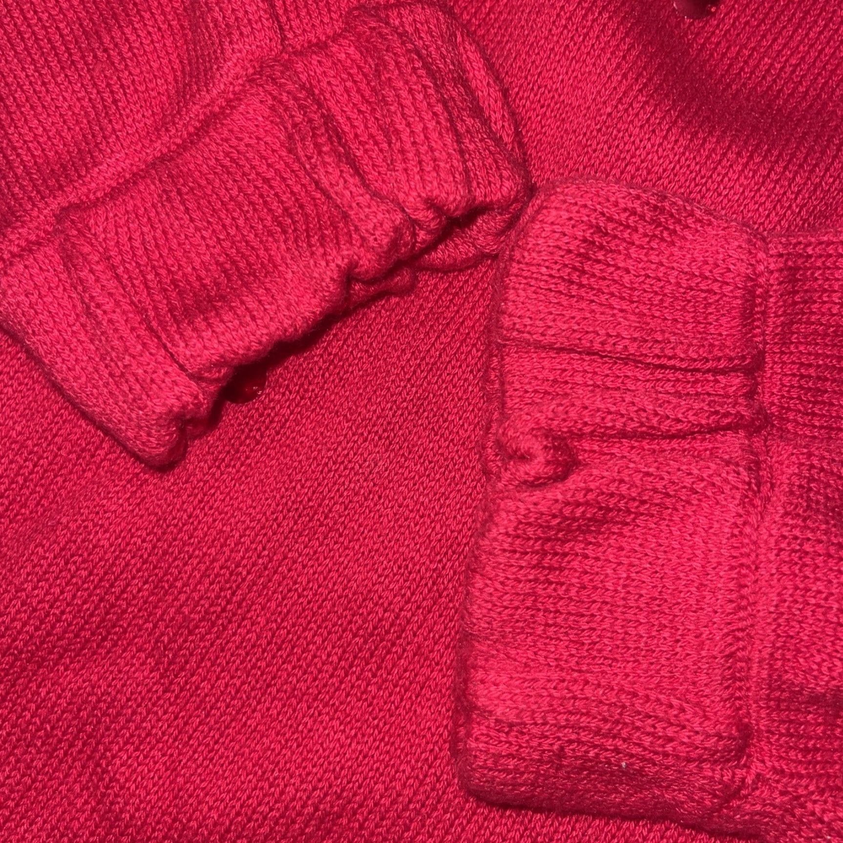 Jones New York Jones New York Signature Women’s Knit Sweater Red Sequins Zip Front Cardigan Size Medium Womens Holiday Sequins Full Zip Size M / US 6-8 / IT 42-44 - 5 Thumbnail