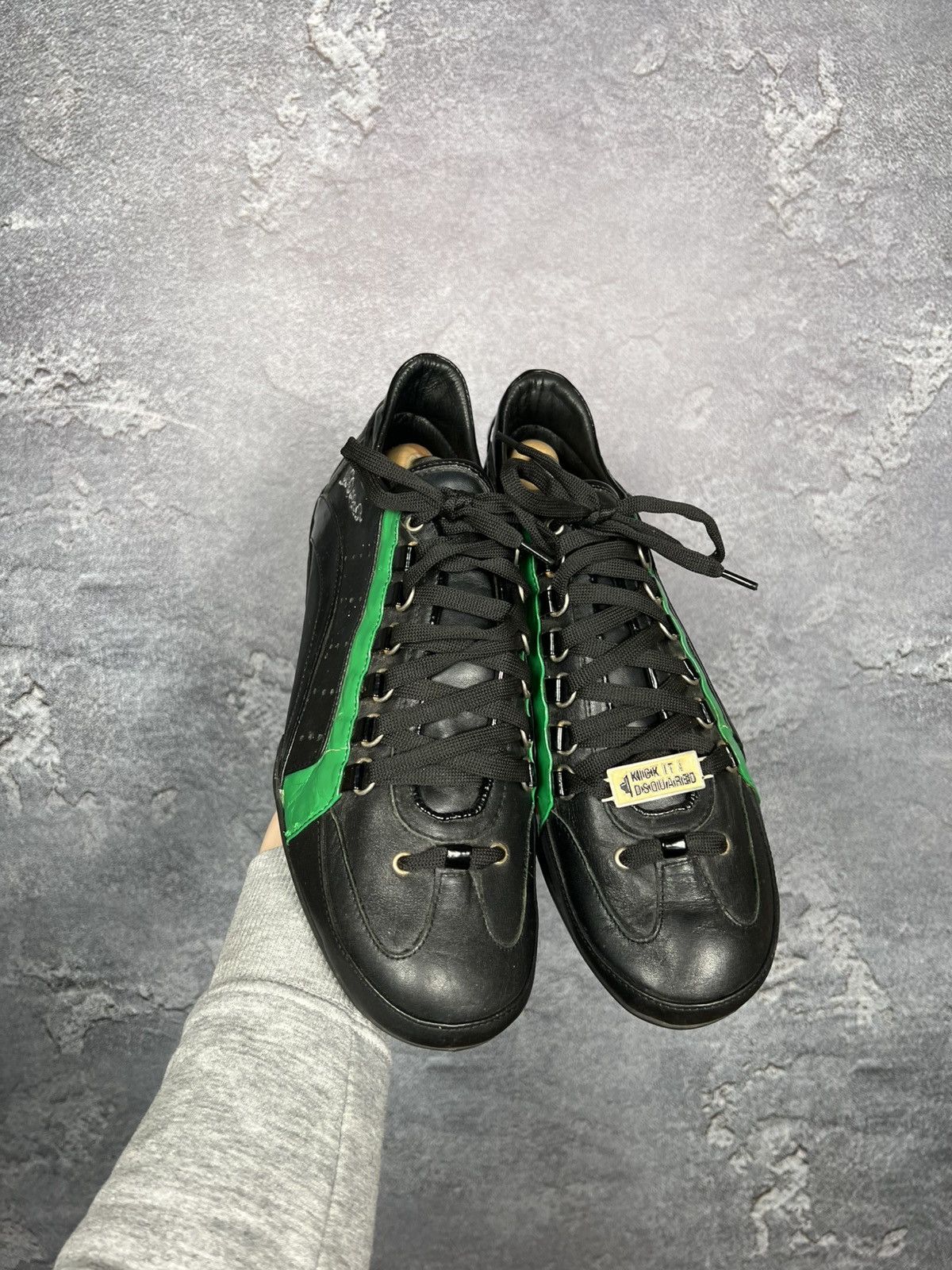 Dsquared2 Hype Dsquared2 Kick It Leather Y2k Low Top Sneakers Size US 11 / EU 44 - 6 Thumbnail