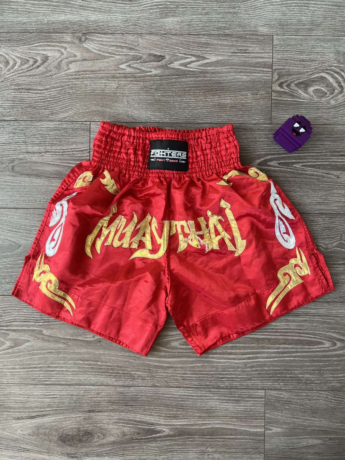 Vintage ‼️Vintage Y2K Muay Thai 🇹🇭 Fighters Archival Boxing Shorts‼️ Size US 36 / EU 52 - 2 Thumbnail