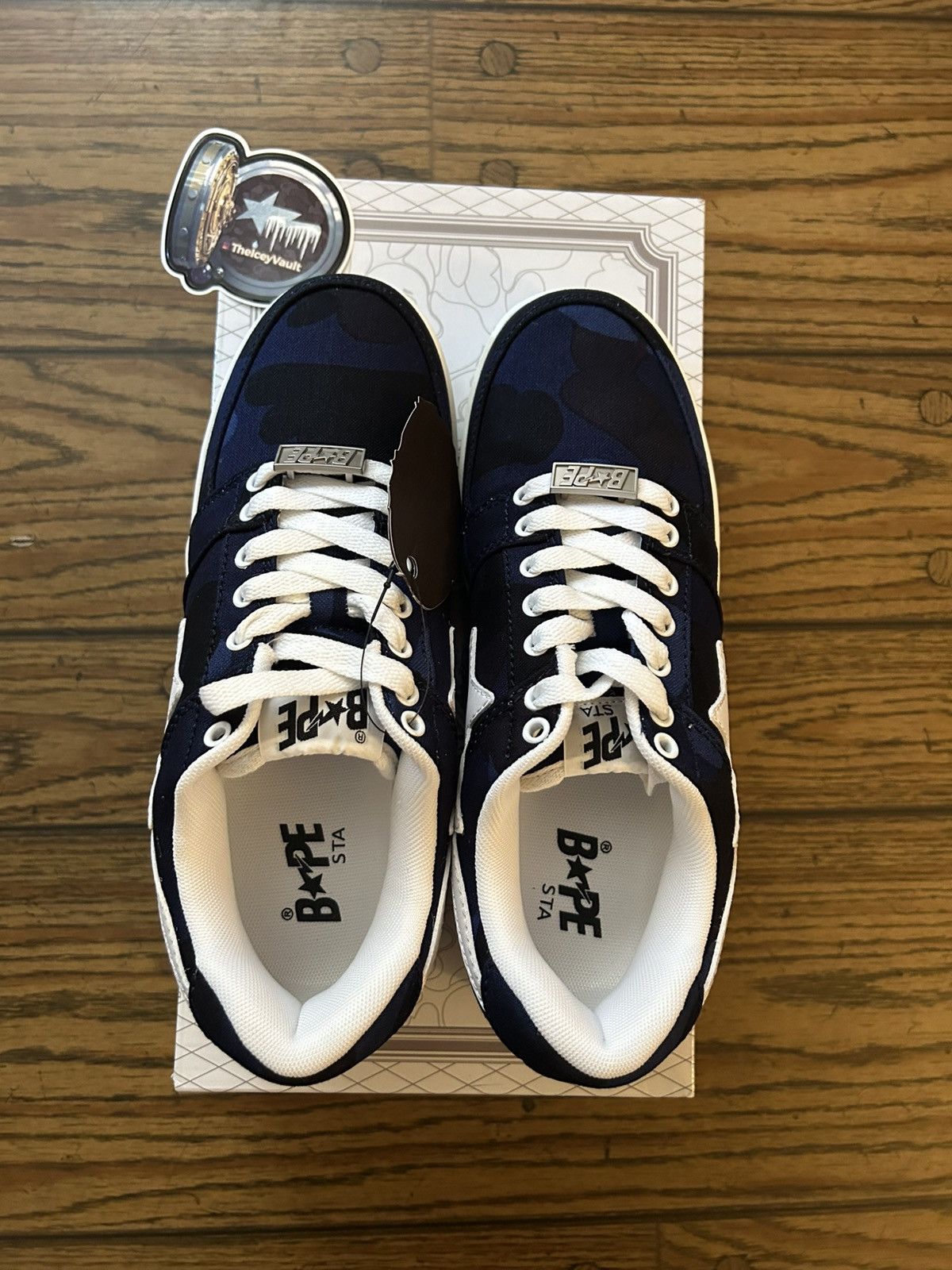 Bape NEW Bape Navy Camo Bapestas Size US 8 / EU 41 - 3 Thumbnail