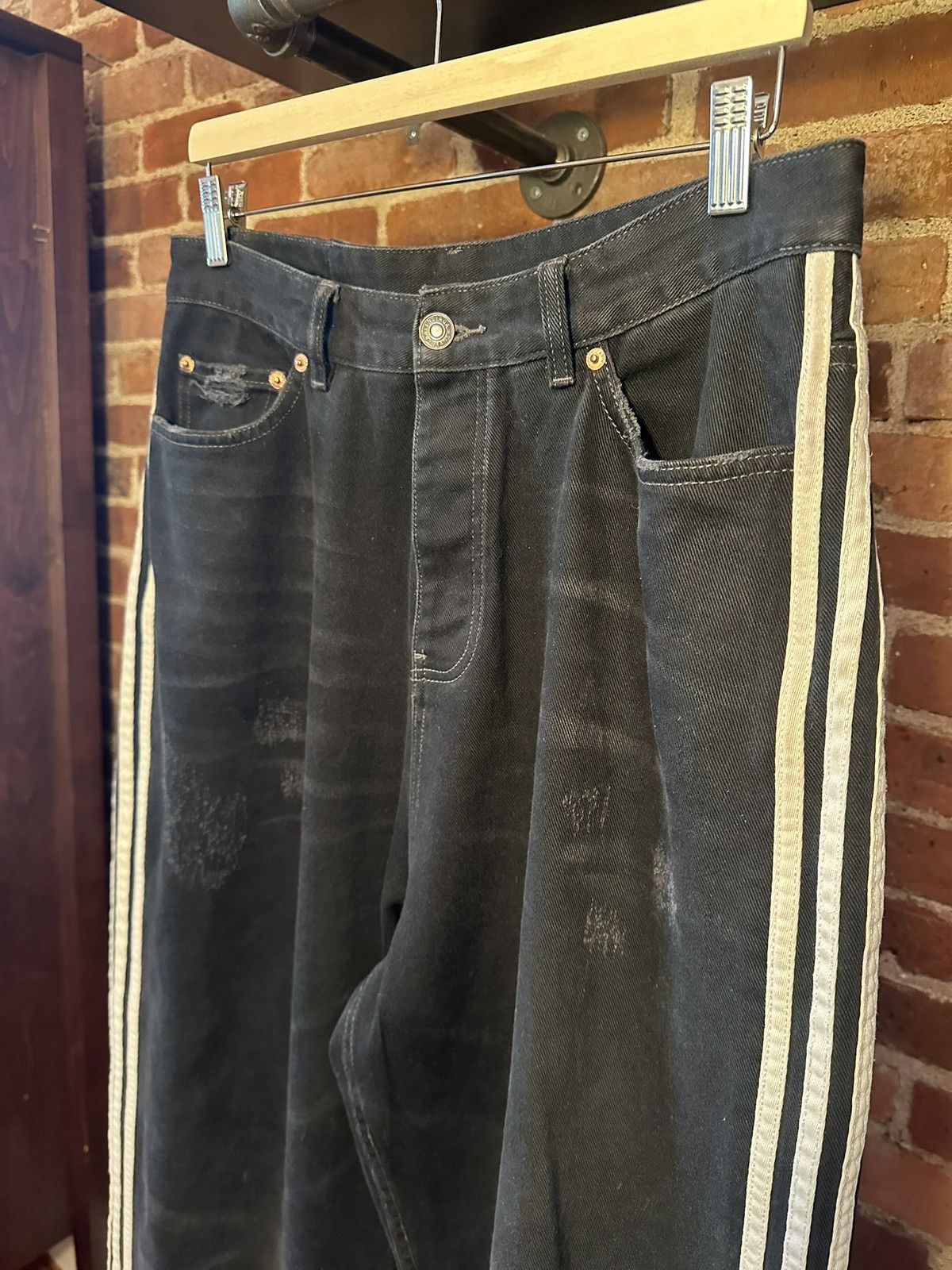Adidas × Balenciaga SS/23 Runway Balenciaga Adidas Jeans Size US 30 / EU 46 - 4 Thumbnail