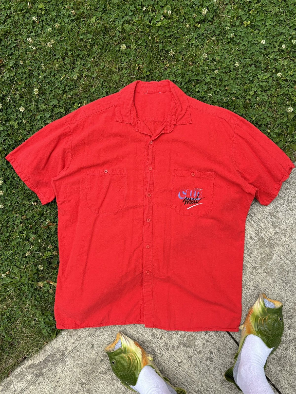 Other 1980s Vintage Shortsleeve Button Up Cancun Club Med Vacation Size US XL / EU 56 / 4 - 5 Thumbnail