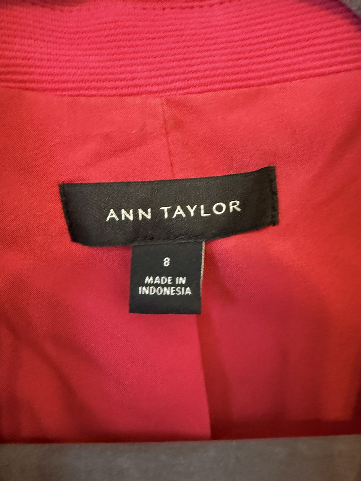 Ann Taylor Anne Taylor hot pink textured blazer single button lined Size M / US 6-8 / IT 42-44 - 2 Thumbnail