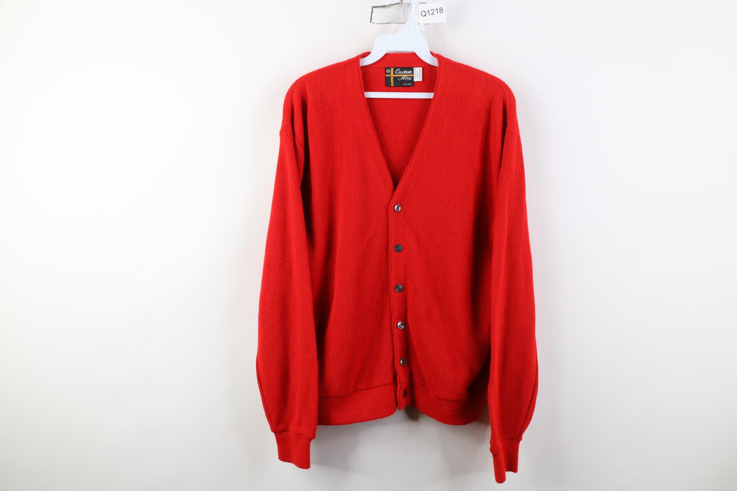 Vintage Vintage 70s Streetwear Kurt Cobain Knit Cardigan Sweater USA Size US M / EU 48-50 / 2 - 1 Thumbnail