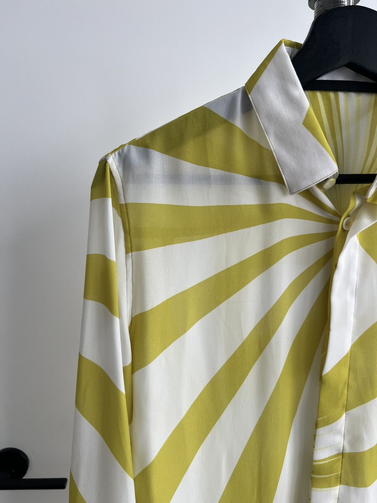 Haider Ackermann SS19 Yellow Patterned Shirt Size US S / EU 44-46 / 1 - 2 Thumbnail