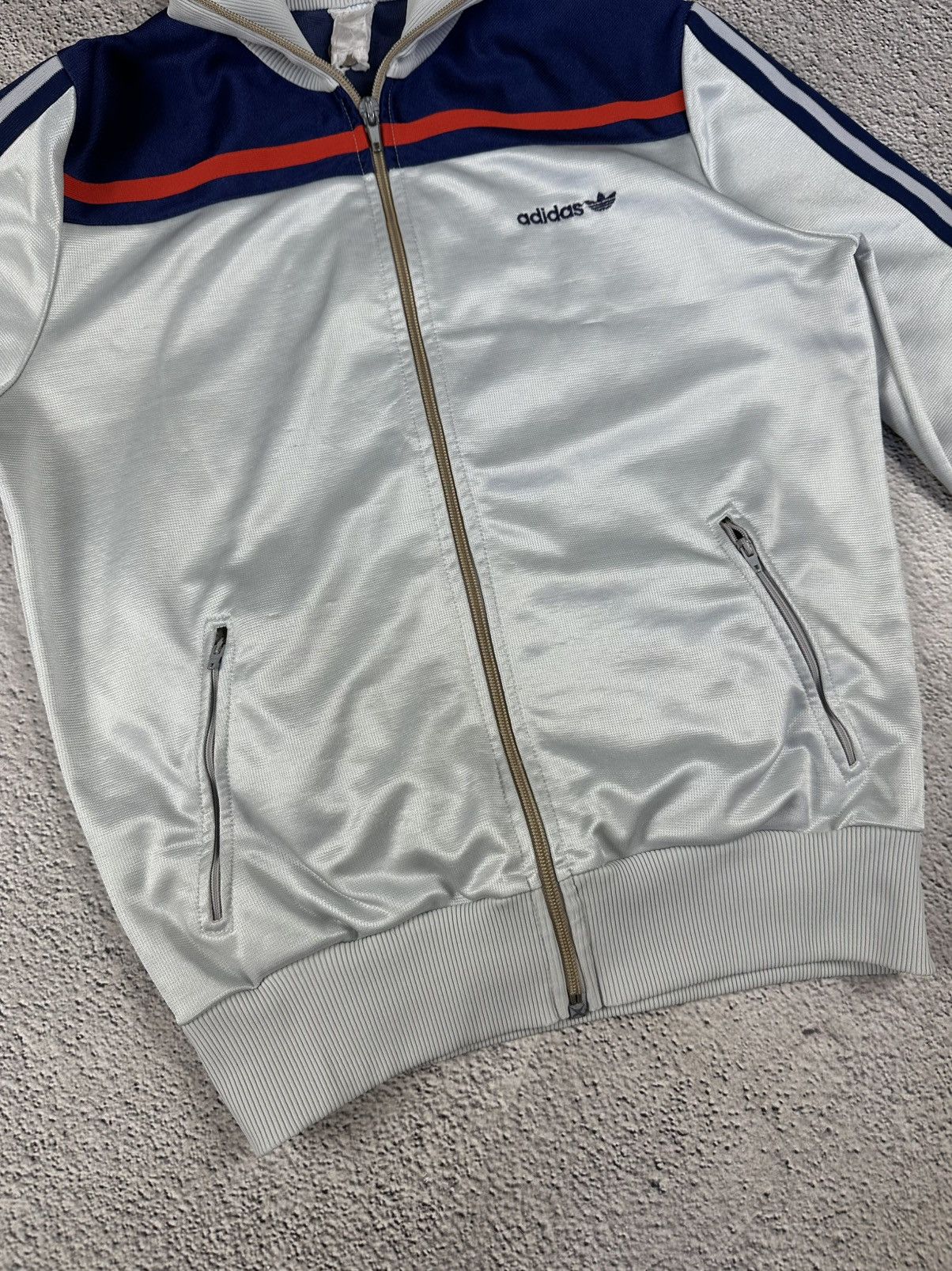 Adidas × Vintage Vintage Adidas Germany Olympic Zip Hoodie Soccer Jersey 90s Size US S / EU 44-46 / 1 - 13 Thumbnail