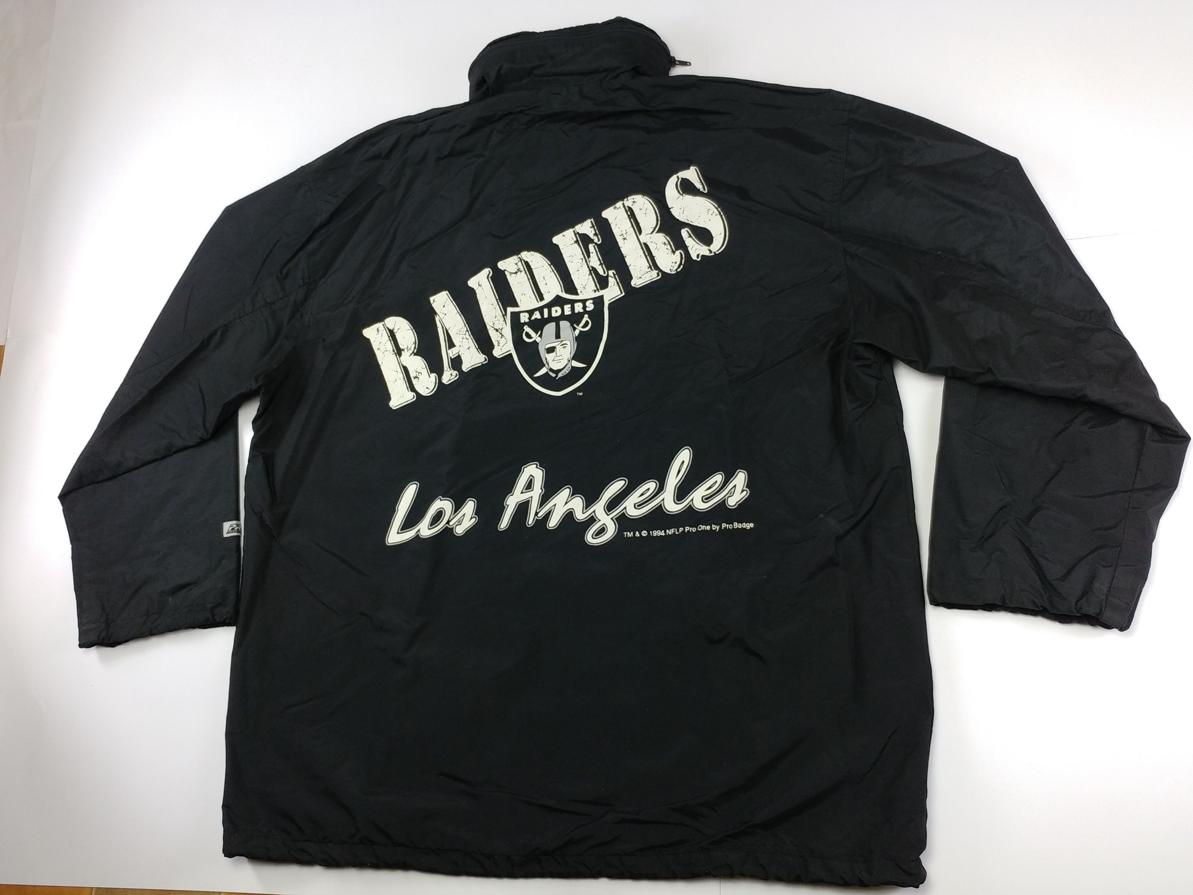 NFL Los Angeles Raiders jacket, 1994 Pro One, vintage Oakland XL Size US XL / EU 56 / 4 - 10 Thumbnail