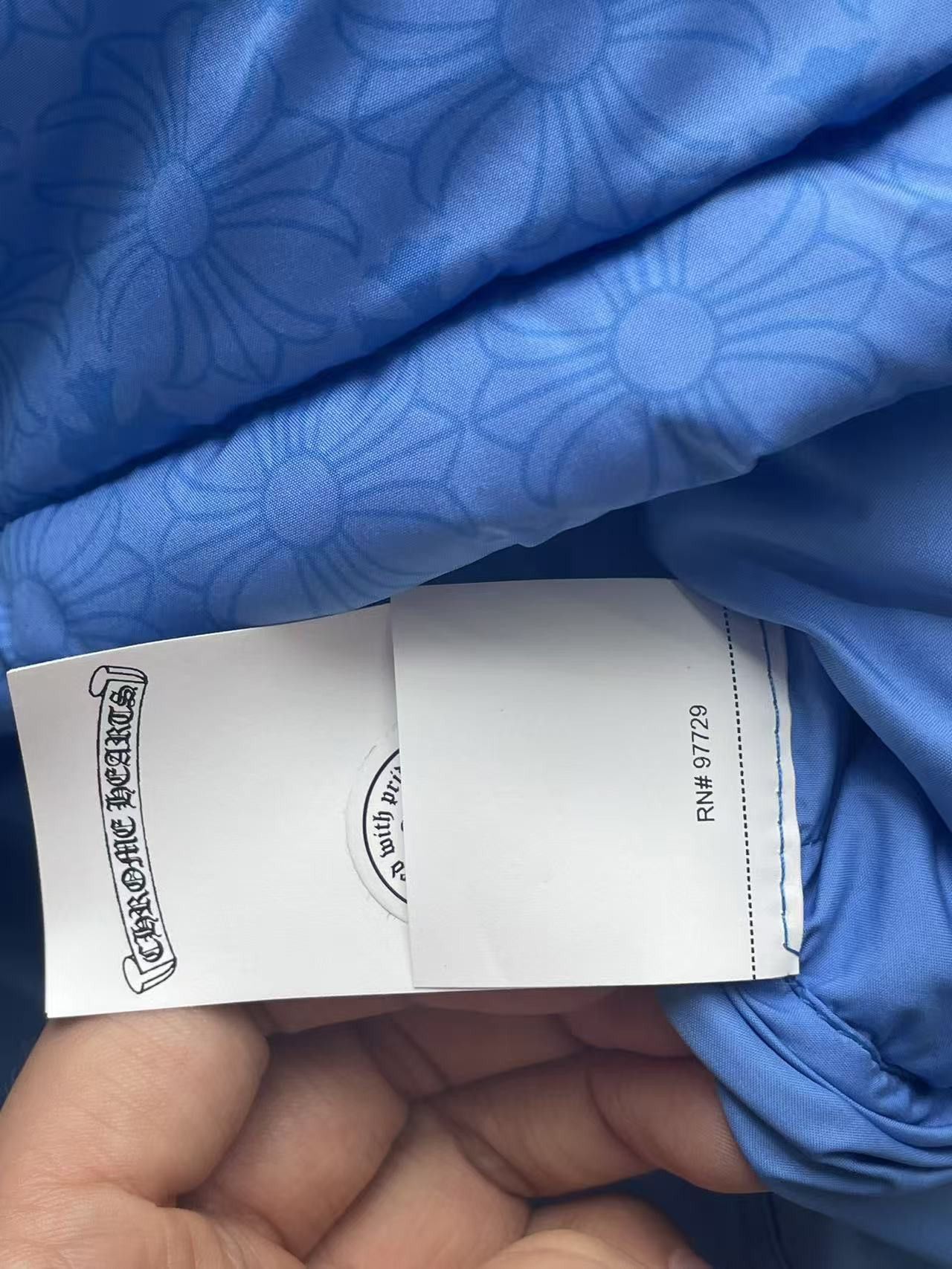 Chrome Hearts Chrome Hearts Unisex Tonal Plus Blue Puffer Down Vest Size L / US 10 / IT 46 - 17 Thumbnail