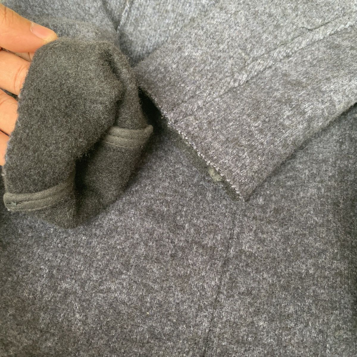 Kapital Japan Wool Coat + Parts Leather