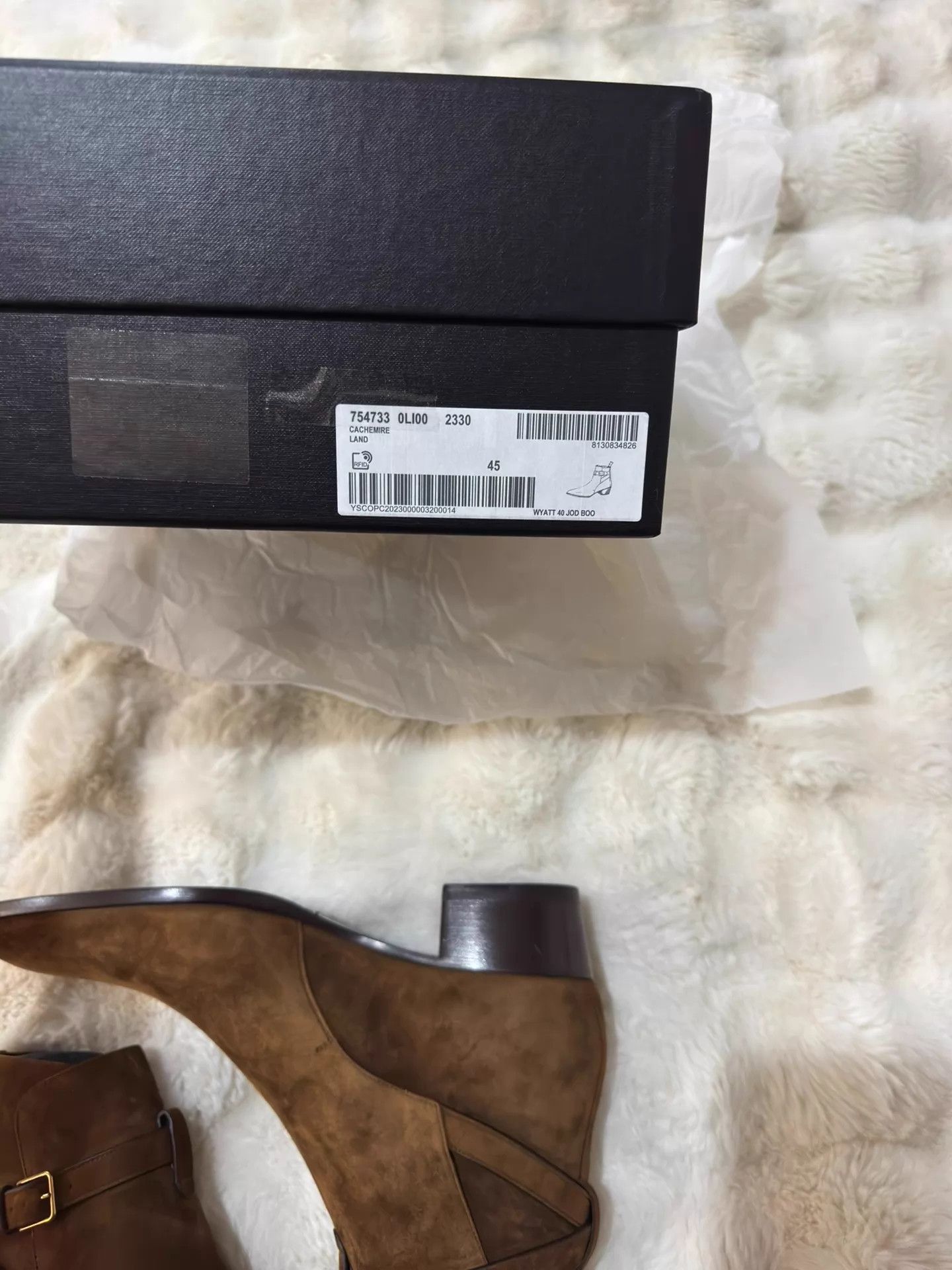 Saint Laurent Paris Saint Laurent Wyatt Suede Boots Men's 45 Rare Color Size US 12 / EU 45 - 9 Thumbnail