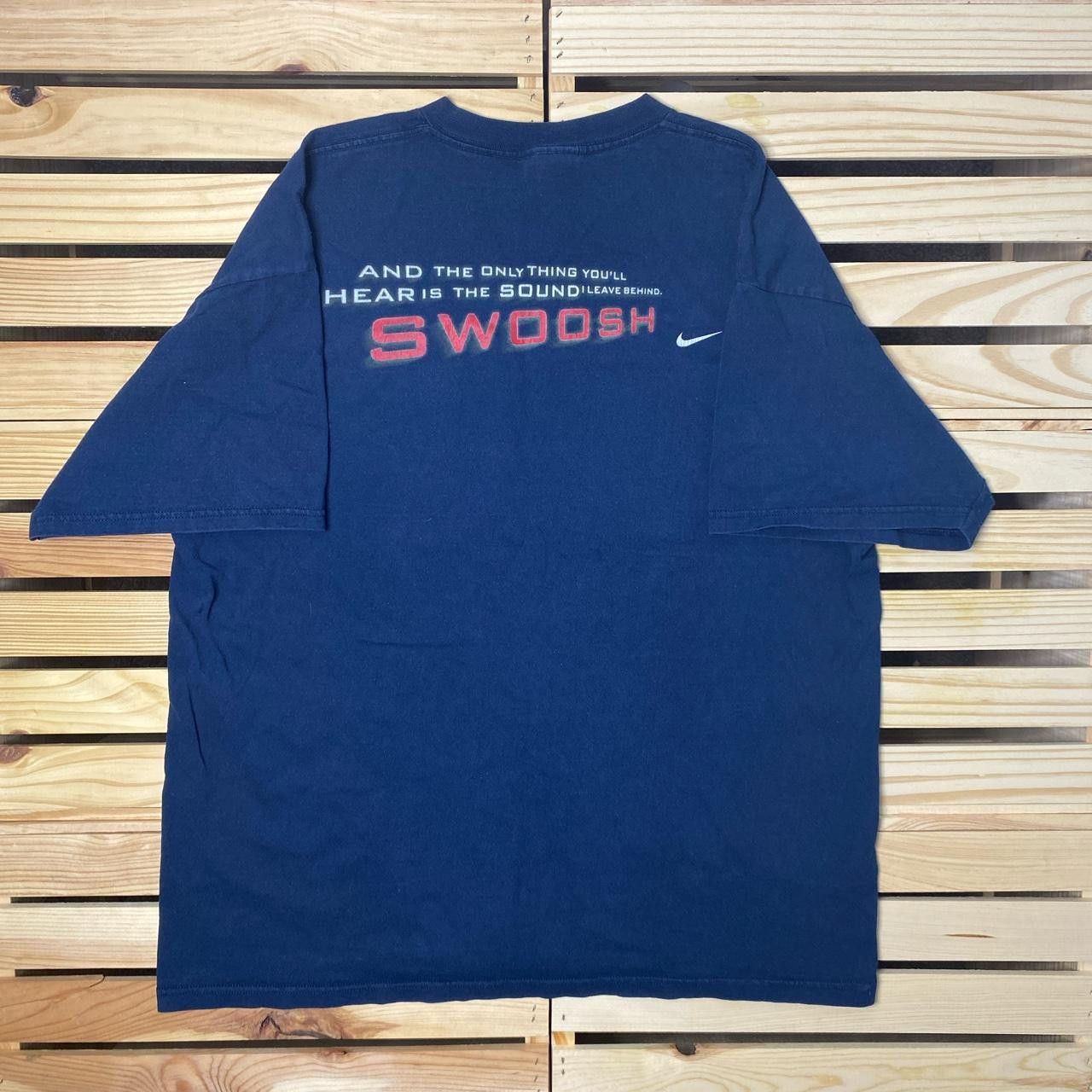 Nike Vintage Nike Navy Blue Tee Size Large Size US L / EU 52-54 / 3 - 2 Thumbnail