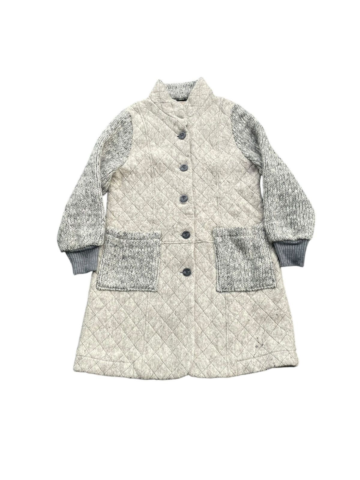 Japanese Brand Mind Form Acha Mohair Quilted Jacket Size S / US 4 / IT 40 - 1 Thumbnail