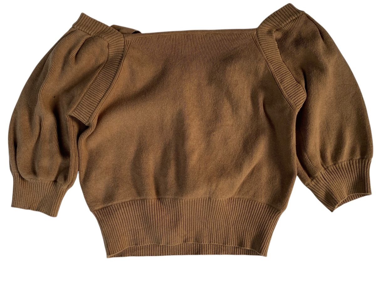 Japanese Brand Emoda Cropted Knitwear Size S / US 4 / IT 40 - 2 Thumbnail