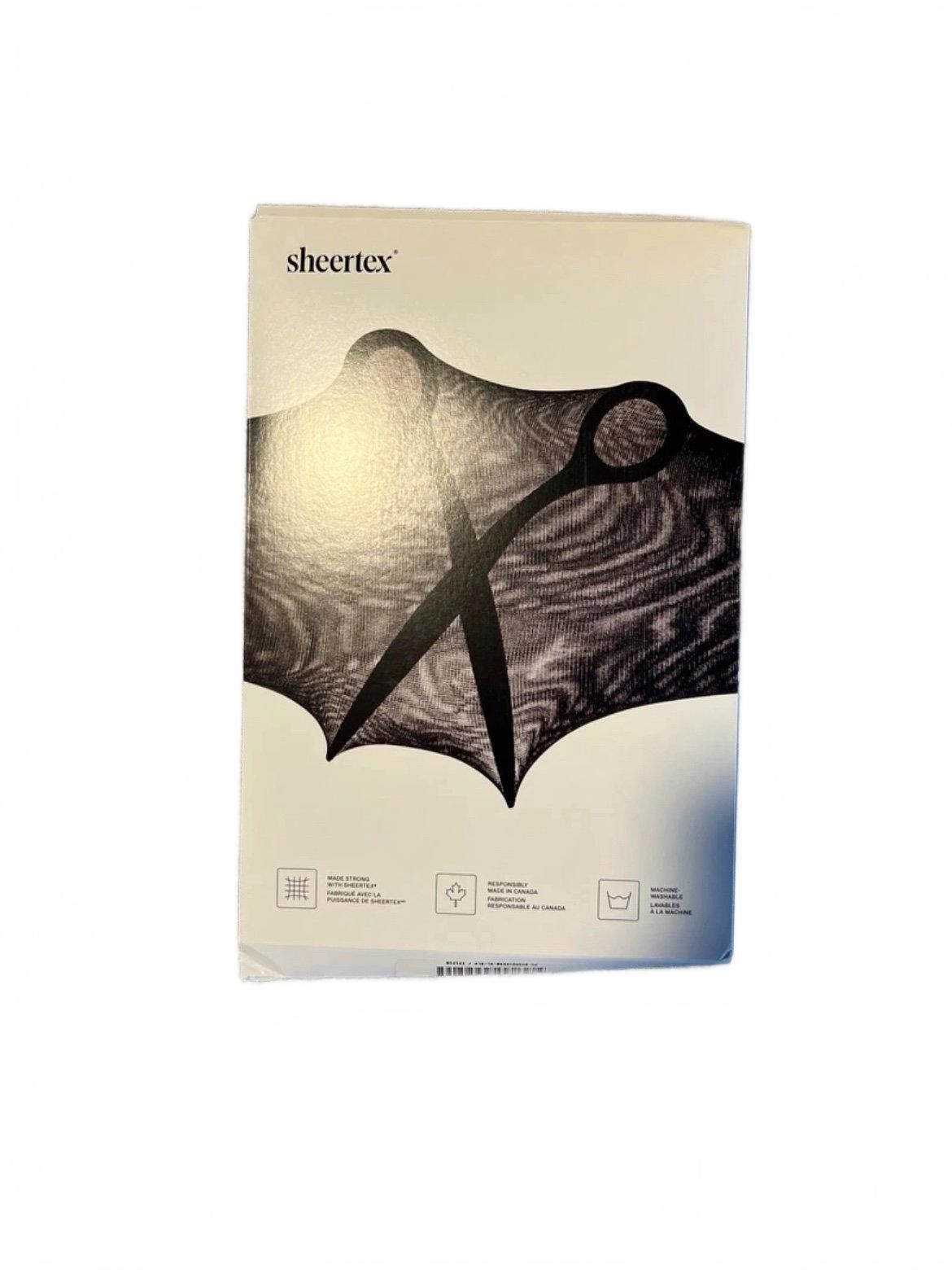 Designer Sheertex Black Sheer Tights with High Waistband XL Size ONE SIZE - 2 Thumbnail