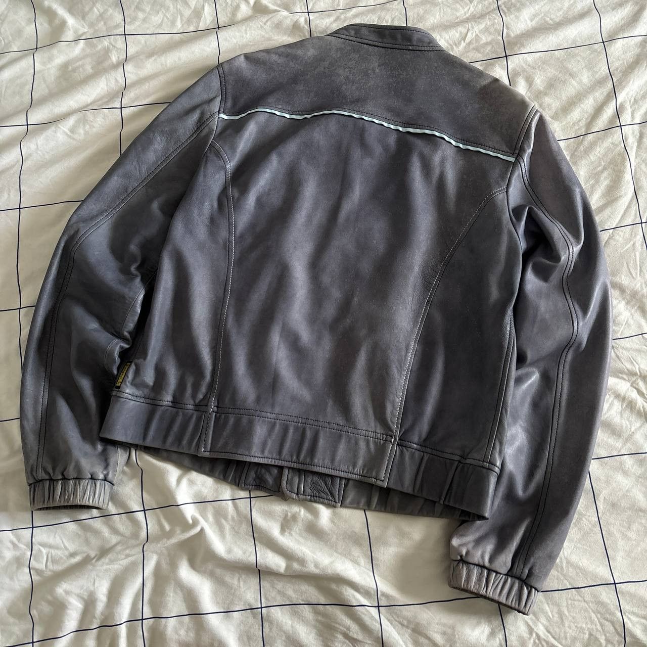 Armani Vintage Armani Leather Biker Jacket Size US XL / EU 56 / 4 - 6 Thumbnail