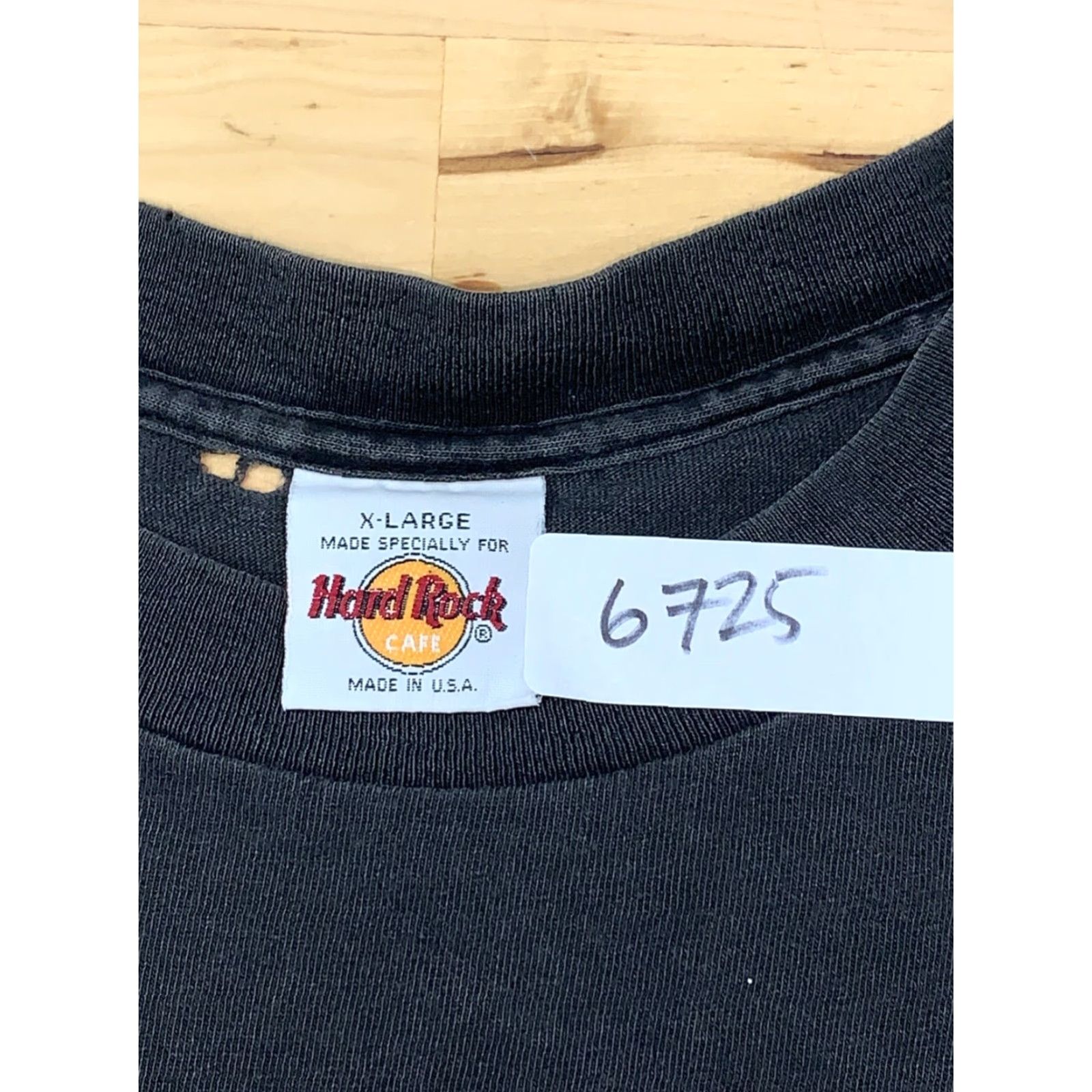 Hard Rock Cafe VINTAGE Hard Rock Cafe T Shirt Men's Black XL USA Distress Nashville Made in USA Size US XL / EU 56 / 4 - 3 Thumbnail
