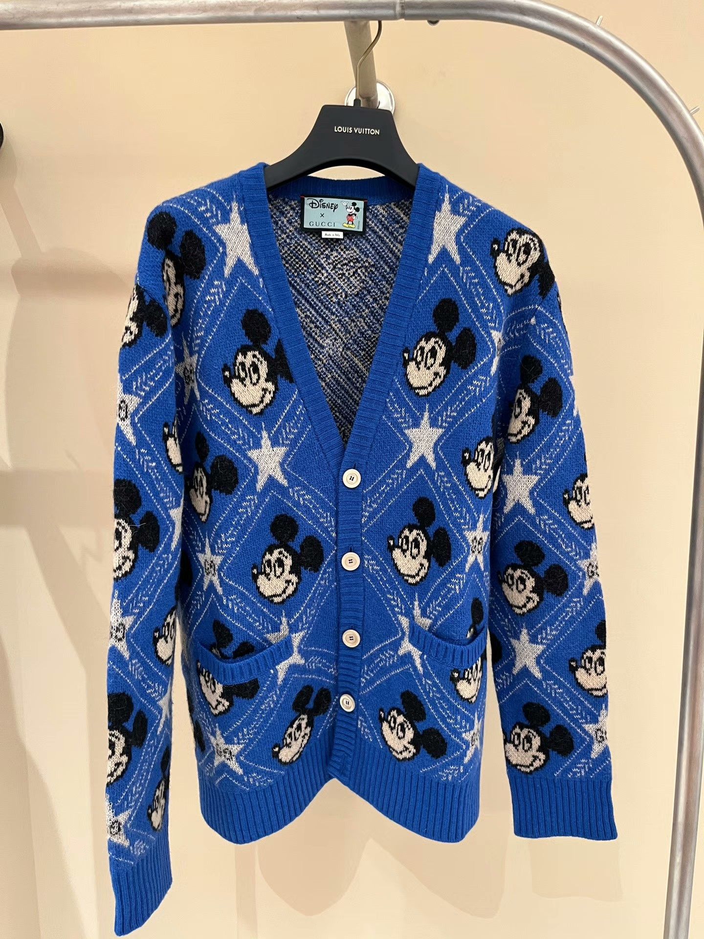 Gucci Gucci x Disney Blue Mickey Wool Cardigan Size US M / EU 48-50 / 2 - 1 Thumbnail