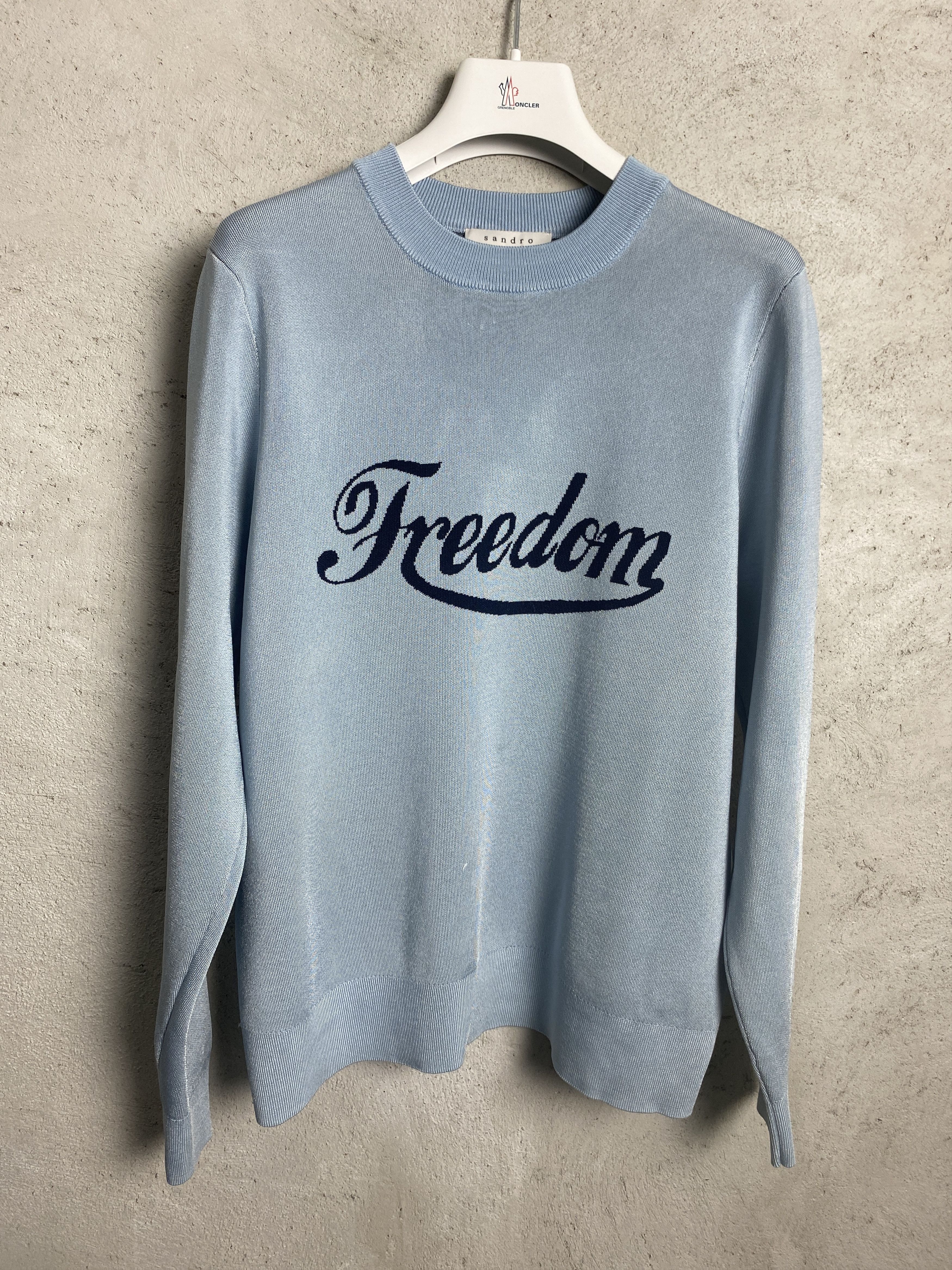 Sandro Sandro Freedom sweater crewneck sweatshirt viscose Size L / US 10 / IT 46 - 1 Thumbnail