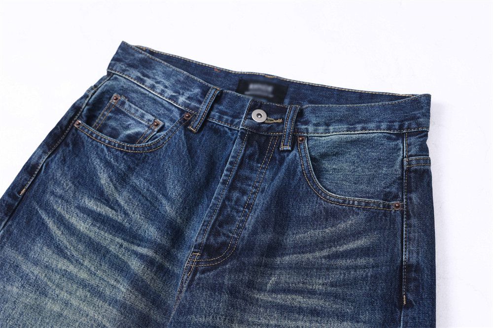 Japanese Brand × Jean Street American gradient washed loose wide-leg jeans y2k Size US 32 / EU 48 - 4 Thumbnail