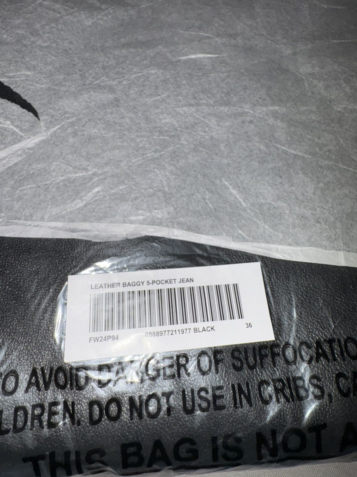 Supreme Supreme Leather Baggy 5-Pocket Jean Size US 36 / EU 52 - 9 Thumbnail