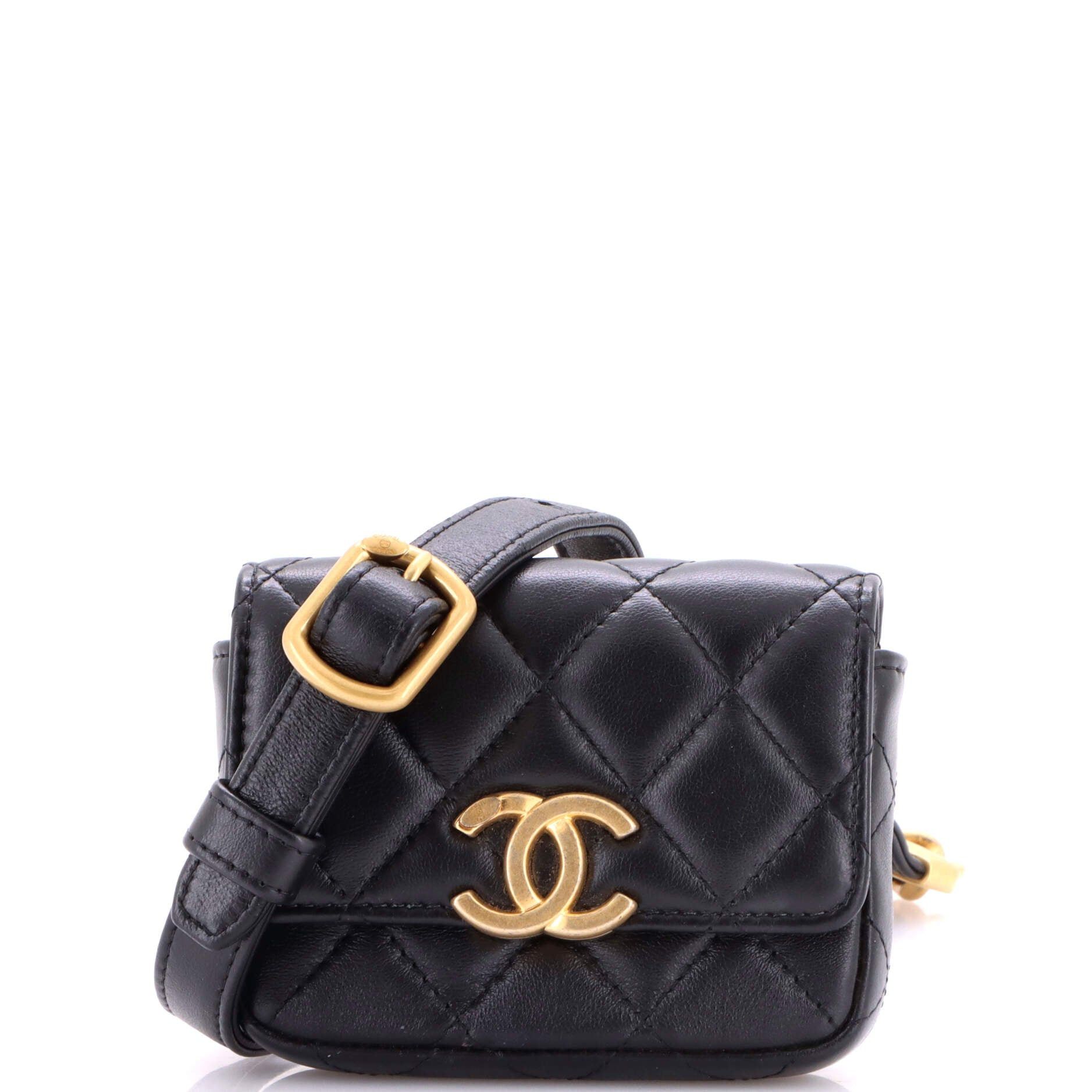 Chanel Lacquered Metal CC Flap Card Holder Belt Bag Size ONE SIZE - 1 Thumbnail