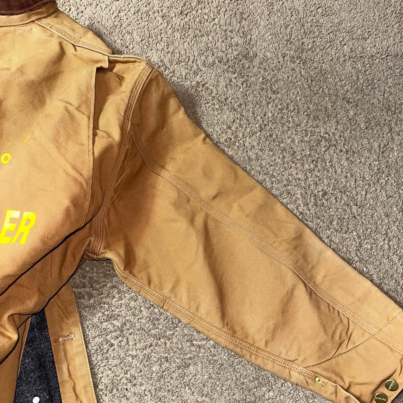 Carhartt Carhartt Detroit Work Jacket with brown collar mens size 52 Size US XXL / EU 58 / 5 - 7 Thumbnail