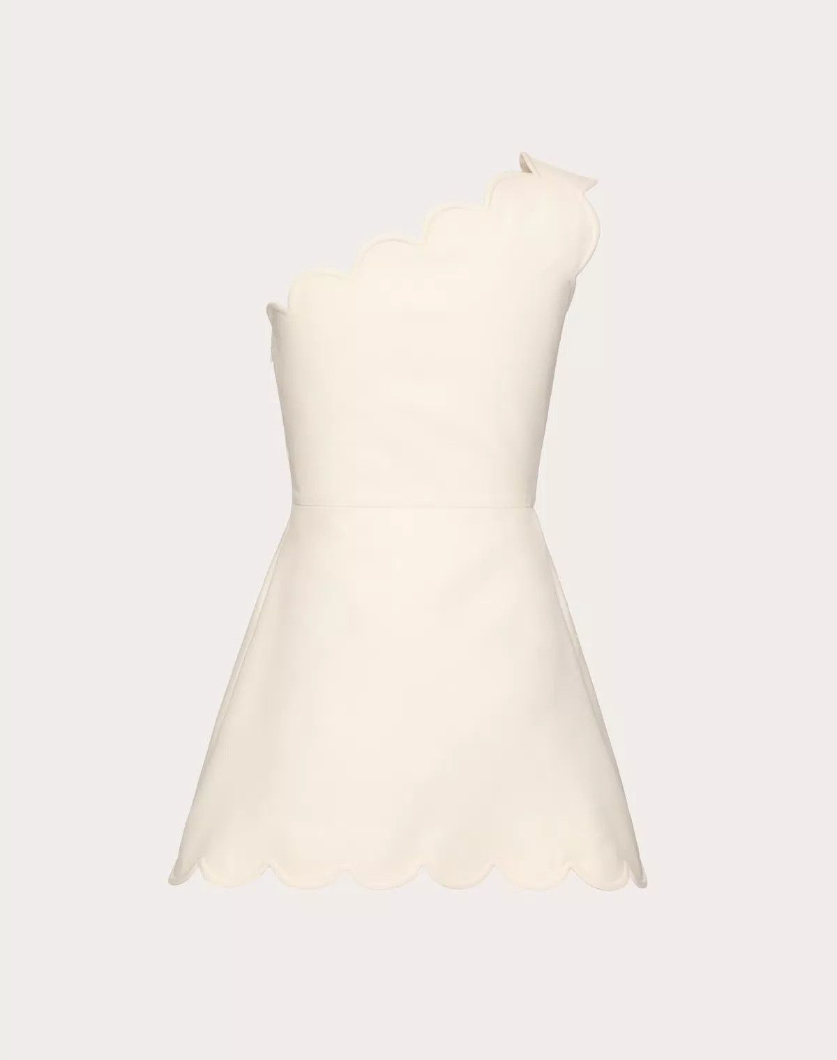 Valentino o1s1wg110426 Crepe Couture Short Dress in Ivory Size M / US 6-8 / IT 42-44 - 2 Thumbnail