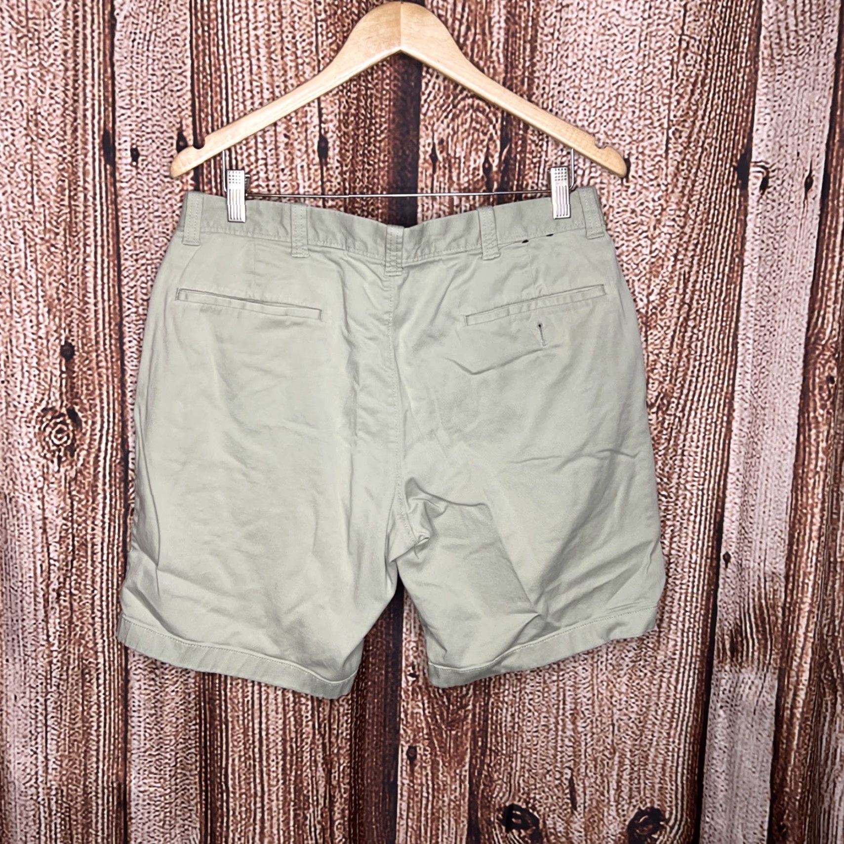 J.Crew J.CREW Classic Chino Shorts 32 Mens Khaki 9” Inseam Regular Beige Cotton Short trousers Size US 32 / EU 48 - 3 Thumbnail