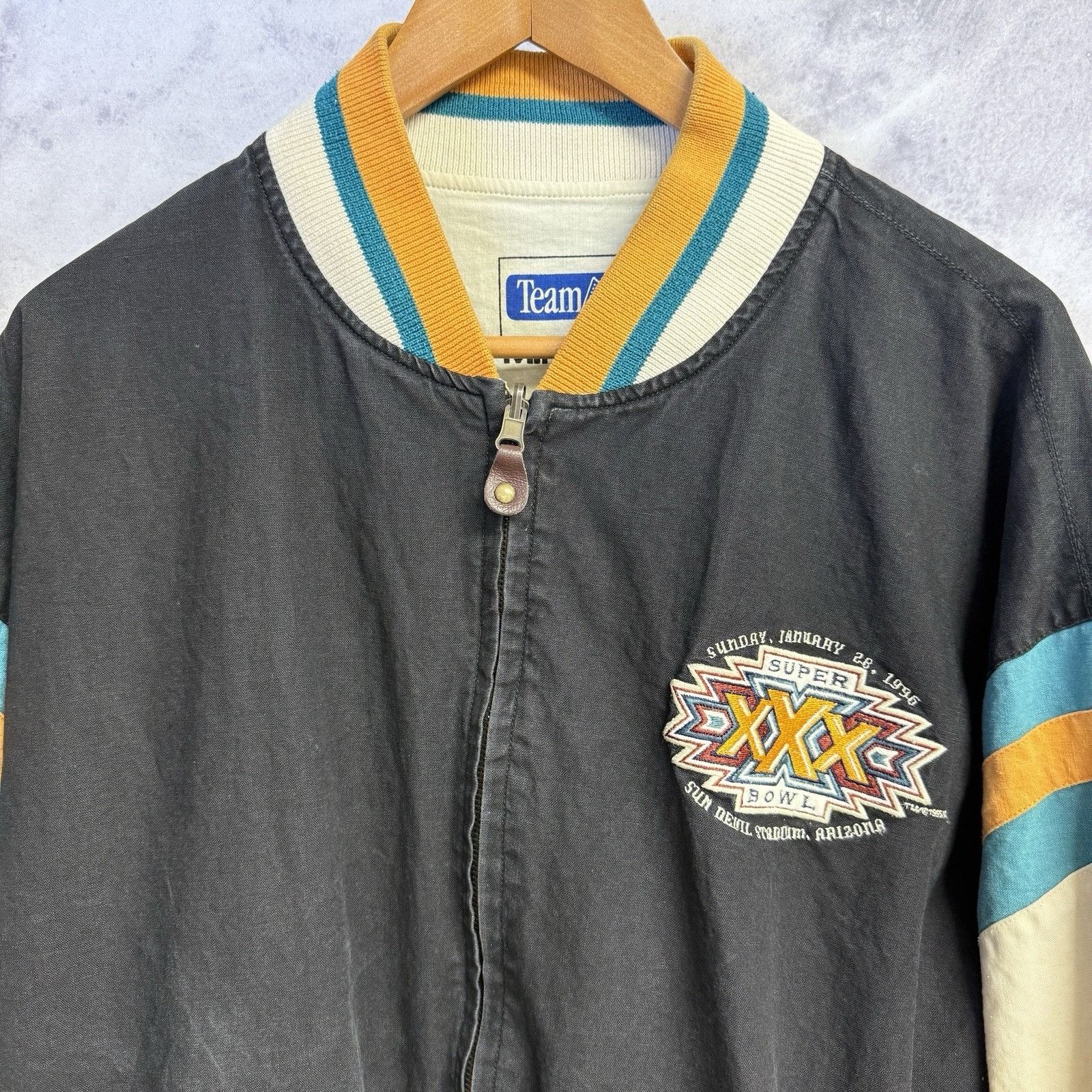 Mirage Vintage Superbowl XXX Reversible Jacket Mens 2XL 1996 90s Size US XXL / EU 58 / 5 - 3 Thumbnail