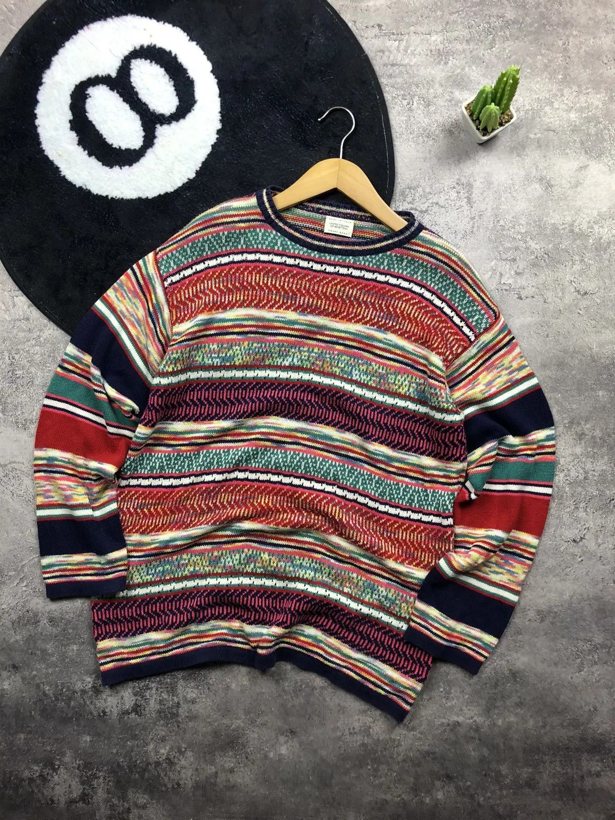 United Colors Of Benetton UNITED COLORS OF BENETTON Coogi Style Sweater Streetwear Y2k Size US L / EU 52-54 / 3 - 1 Thumbnail