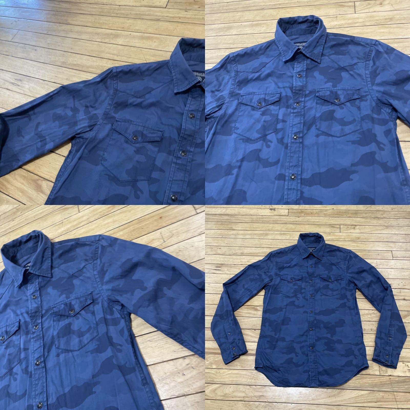 American Eagle Outfitters VINTAGE American Eagle Outfitters Blue Camo PearlSnap Shirt Men XS West Y2k Fit Button-Up Size US XS / EU 42 / 0 - 10 Thumbnail