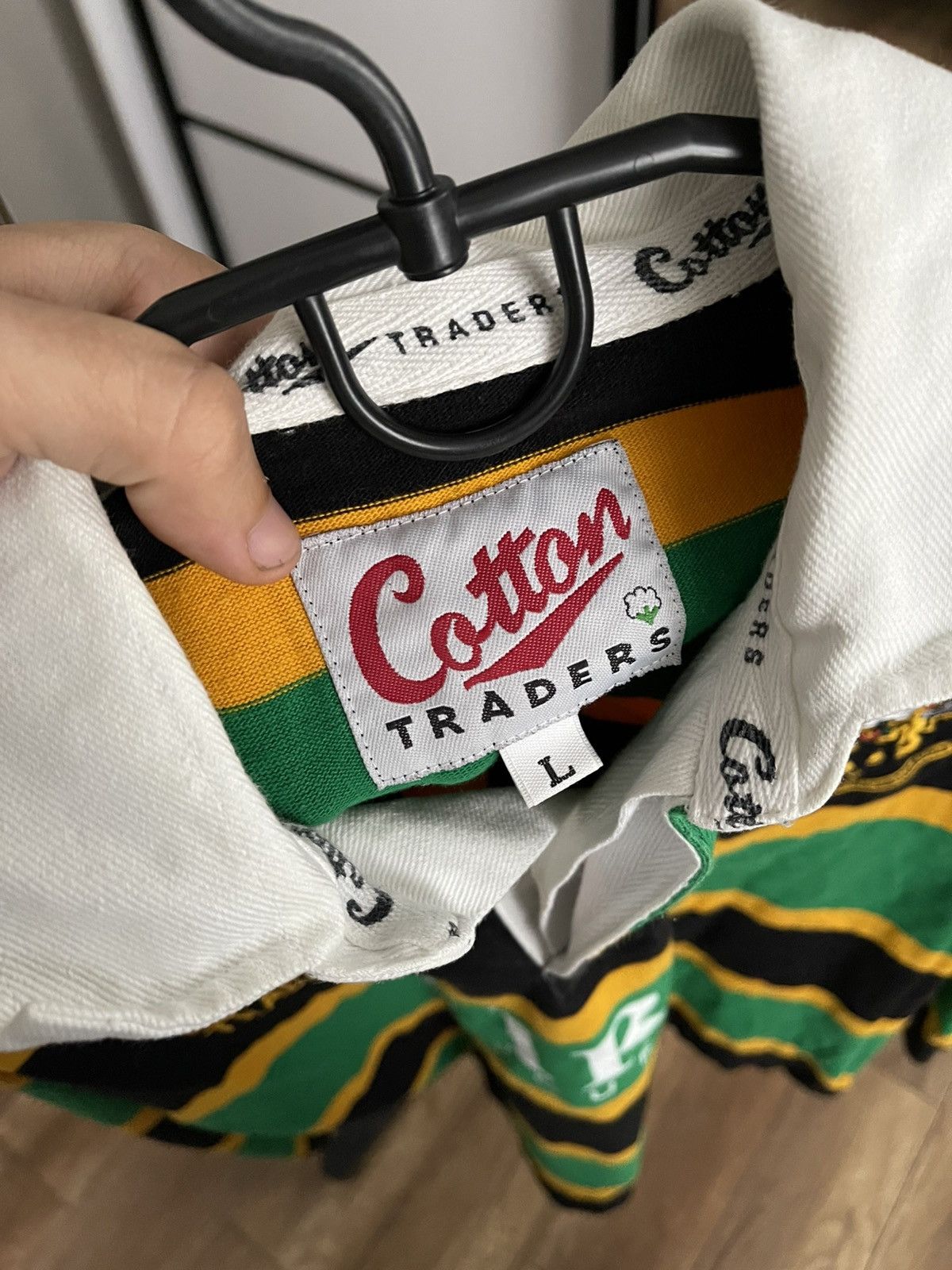 Cotton Traders 1996/1997 Northampton Rugby Vintage Sweatshirt Pullover Size US L / EU 52-54 / 3 - 8 Thumbnail