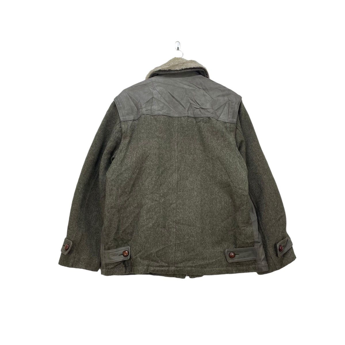 Genuine Leather Leather Jacket Longhi Made In Italy Detachable Sleeve Jacket Size US M / EU 48-50 / 2 - 3 Thumbnail