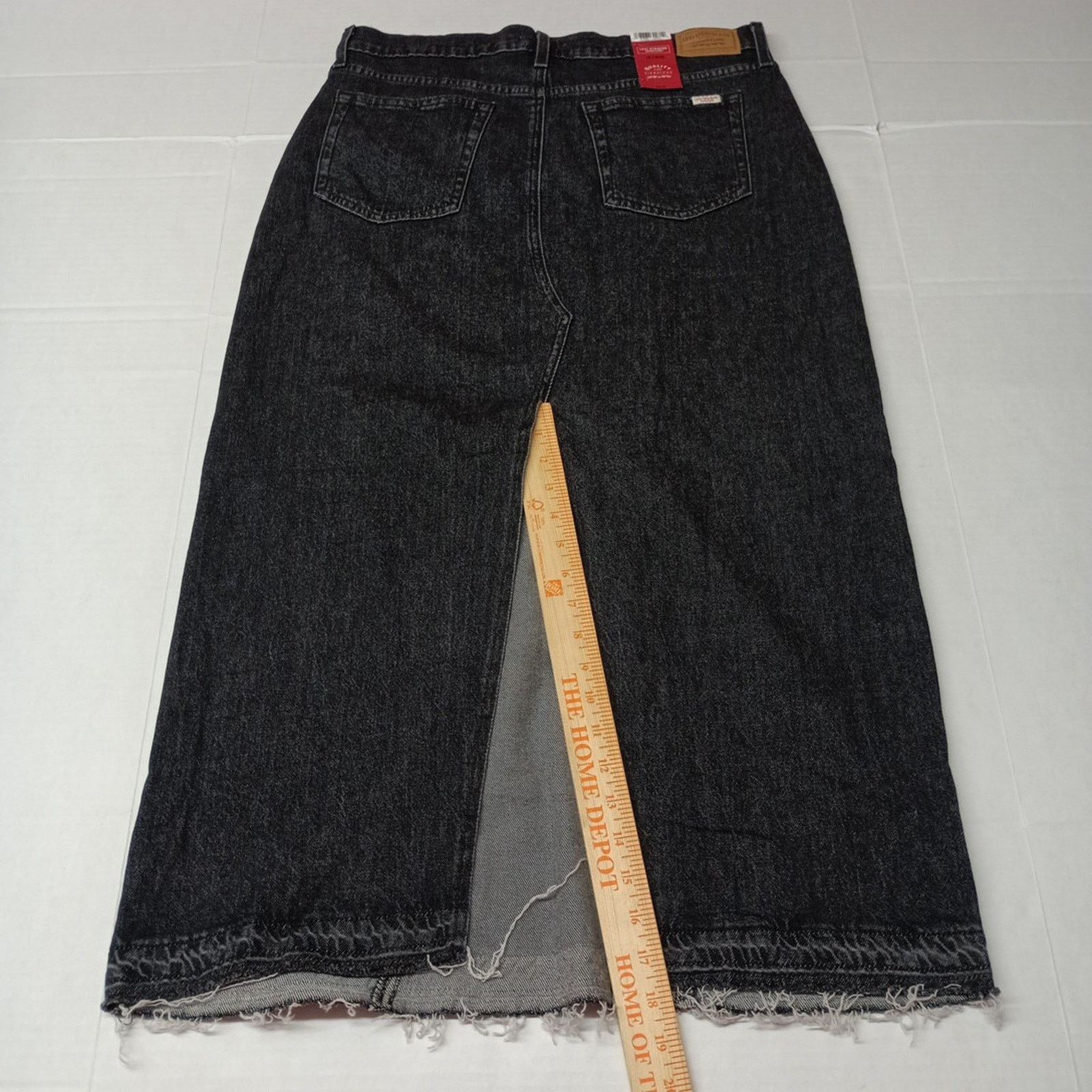 Levi's Levi Strauss Signature Mid Rise Black Maxi Skirt Size 2 W26 Size 26" / US 2 / IT 38 - 12 Thumbnail