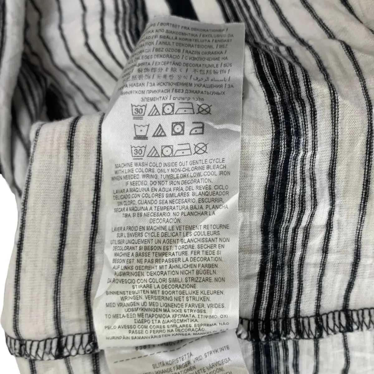 Guess Vintage 90’ GUESS USA x ASAP ROCKY $ Striped Ringer Tee Size US M / EU 48-50 / 2 - 3 Thumbnail