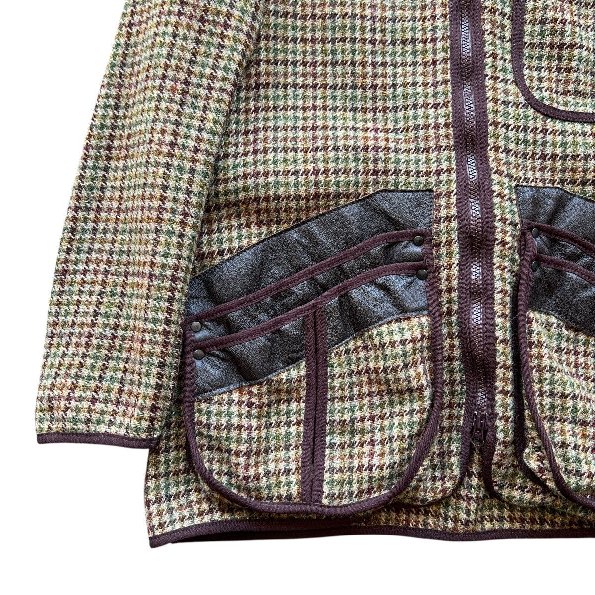 Nepenthes 🔥 Nepenthes X Harris Tweed Colar Less wool Hunting Jacket Size US S / EU 44-46 / 1 - 6 Thumbnail