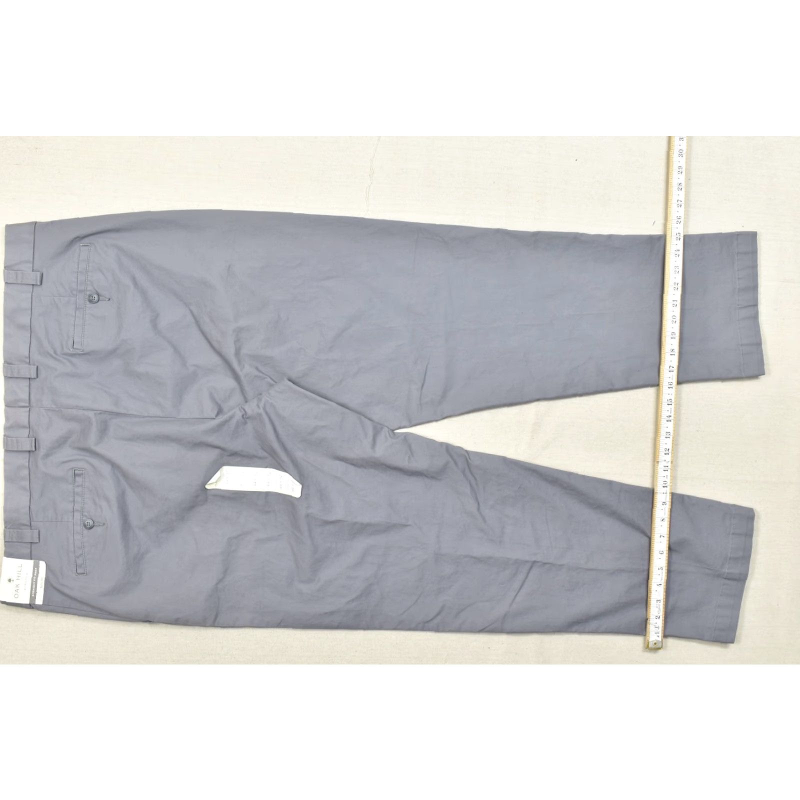 Vintage Oak Hill Men's Chino Pants Straight Fit Stretch Cotton Size 44x32 Dark Grey New Size US 44 / EU 60 - 4 Thumbnail