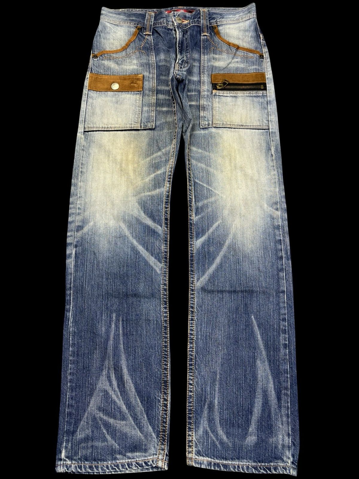 Edwin EDWIN Navajo Designer Stylish Fades Bush Pant Denim F862 Size US 33 - 1 Thumbnail
