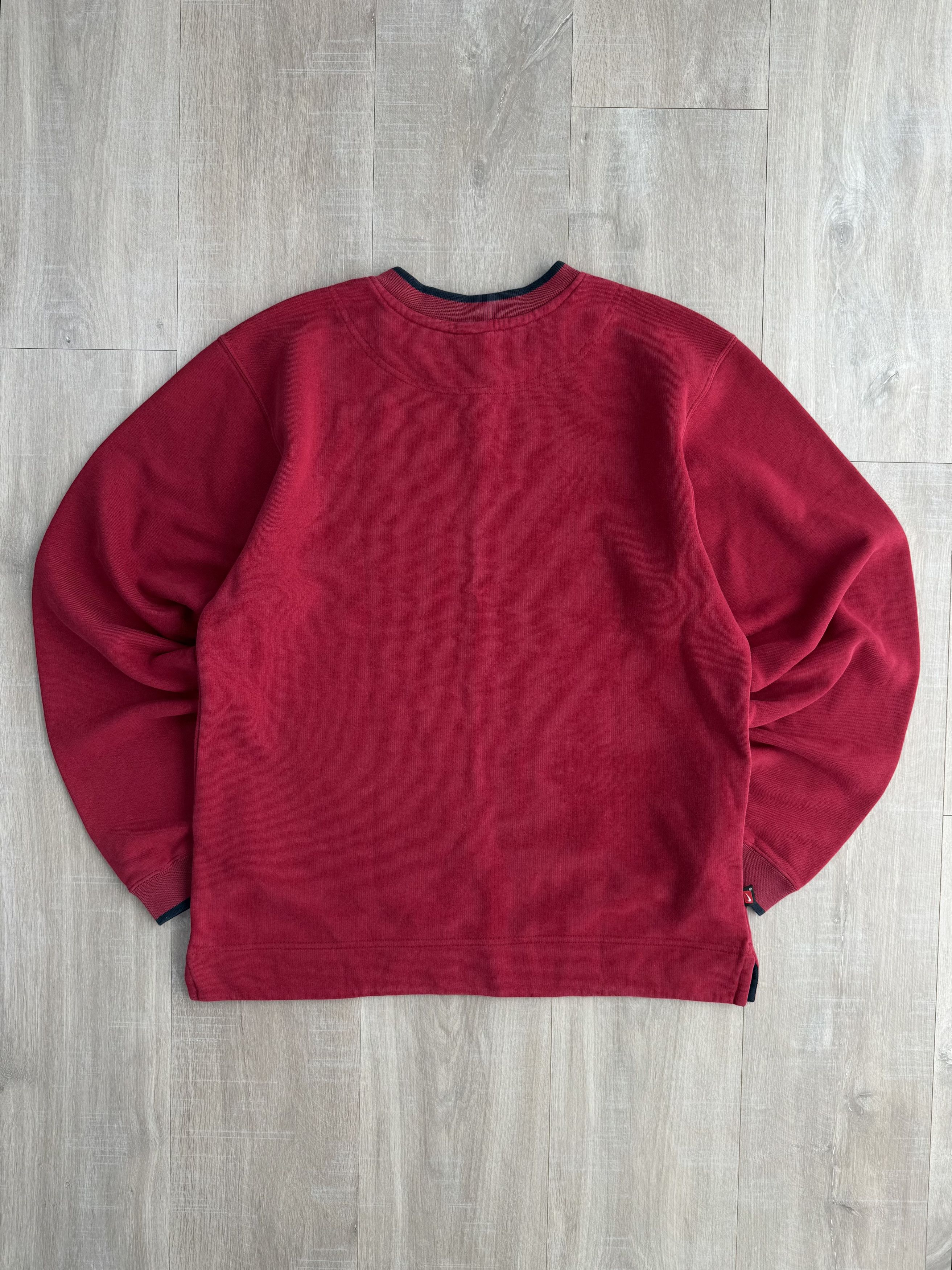 Nike Vintage Nike Center Swoosh Red Sweatshirt Size US M / EU 48-50 / 2 - 8 Thumbnail