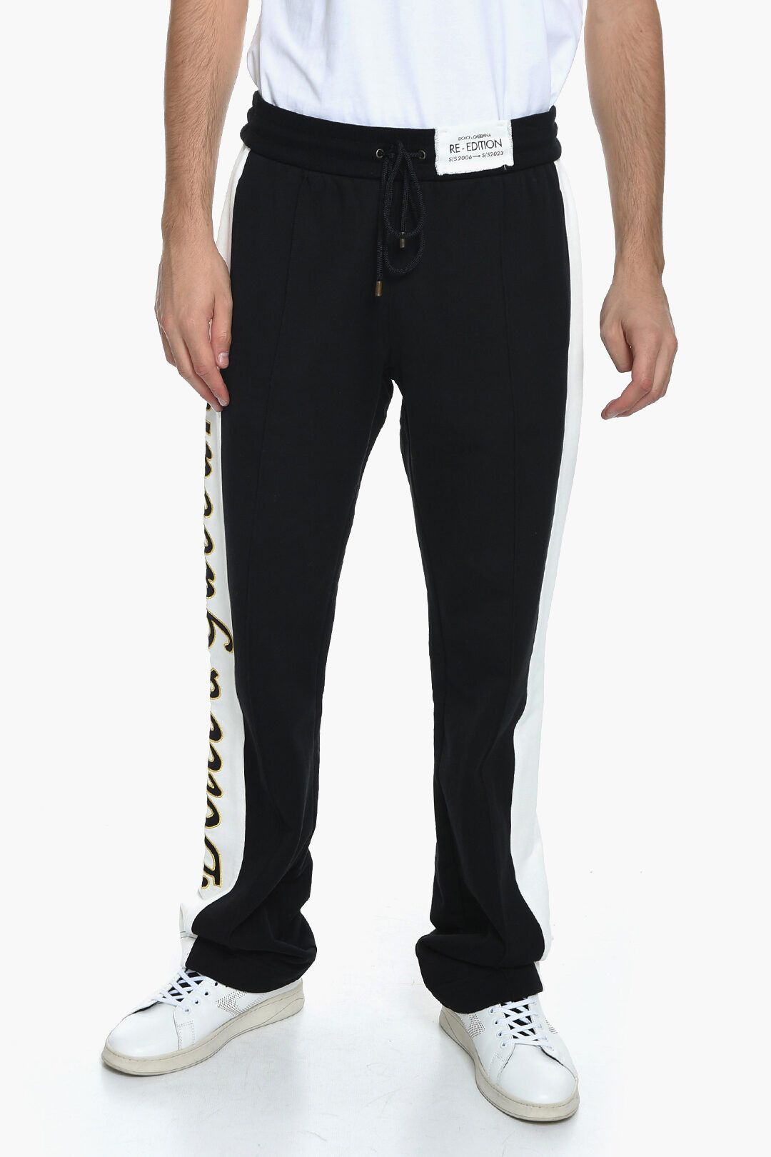 image of Dolce Gabbana Og1Mm1223 Jogger In Black White, Men's (Size 36)