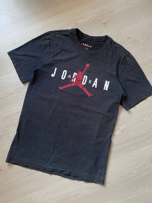 Nike Faded Jordan Nike Jumpan Logo Black T-Shirt | Grailed