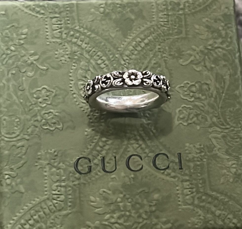 Gucci Gucci Interlocking G Flower Ring Ag925 Size ONE SIZE - 4 Thumbnail