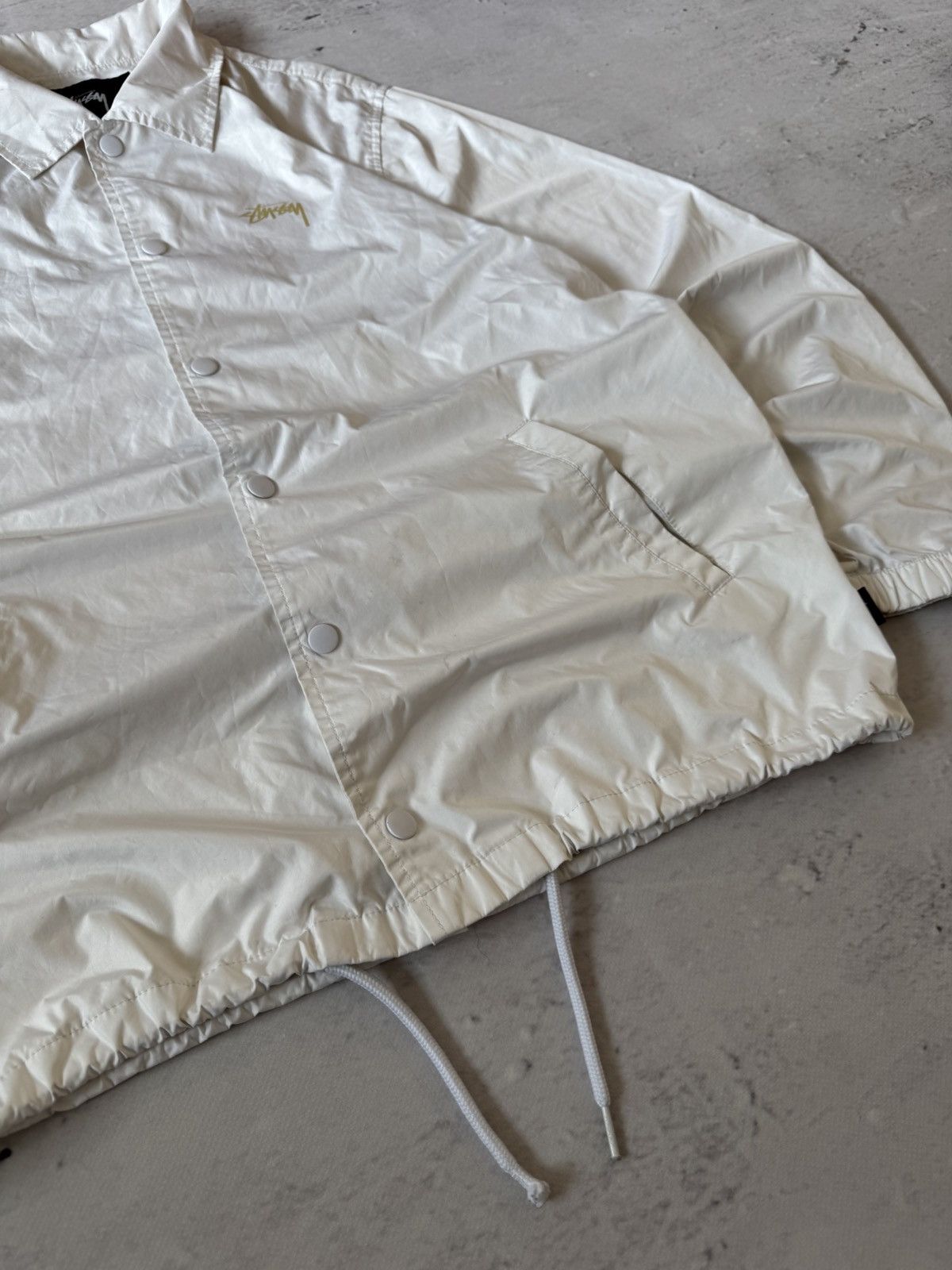 Japanese Brand × Stussy × Vintage STUSSY COAT JACKET DOUBLE LOGO VINTAGE NYLON JACET Size US M / EU 48-50 / 2 - 4 Thumbnail