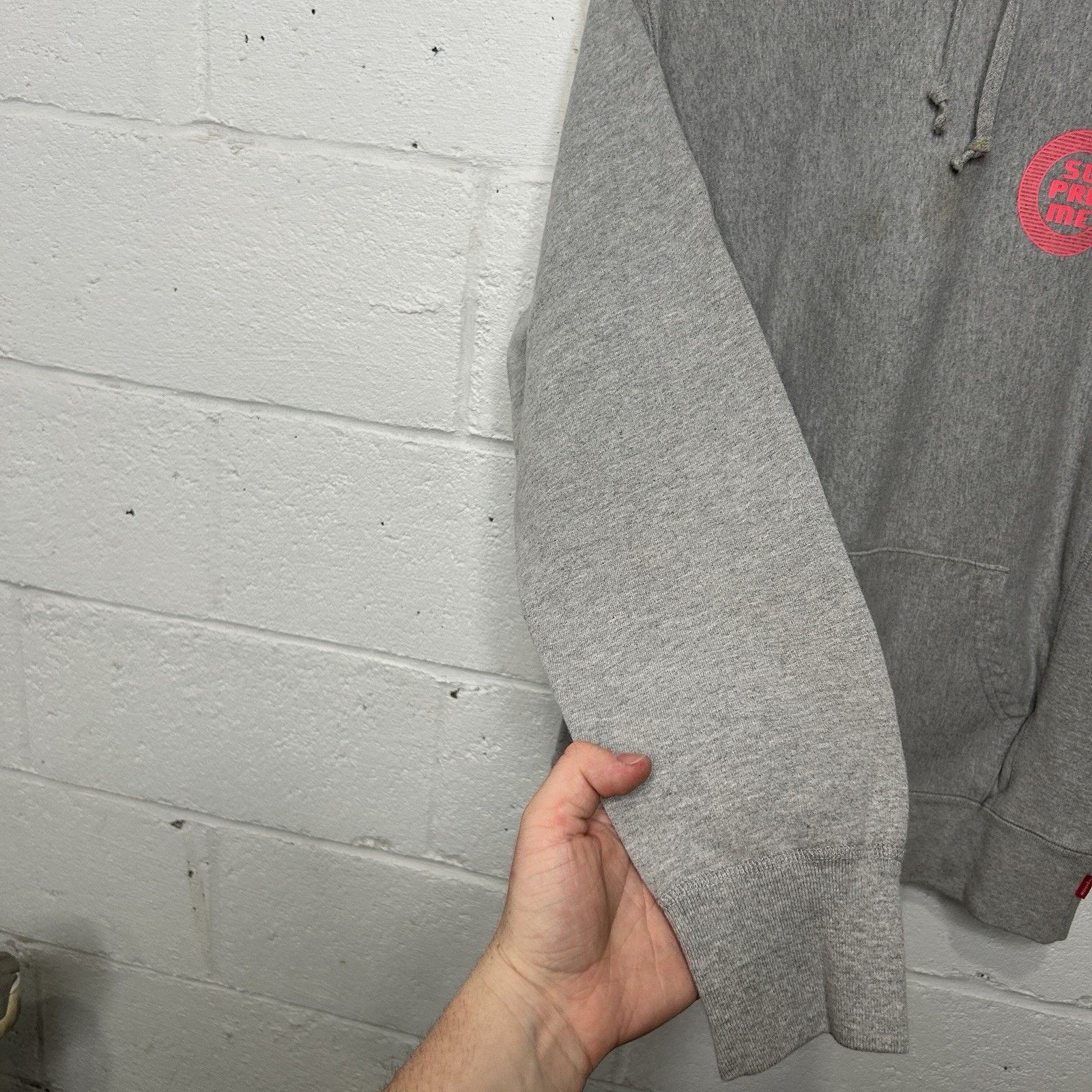 Supreme Supreme Disrupt Sweatshirt Hoodie “Grey Pink” SS15 Size US M / EU 48-50 / 2 - 10 Thumbnail
