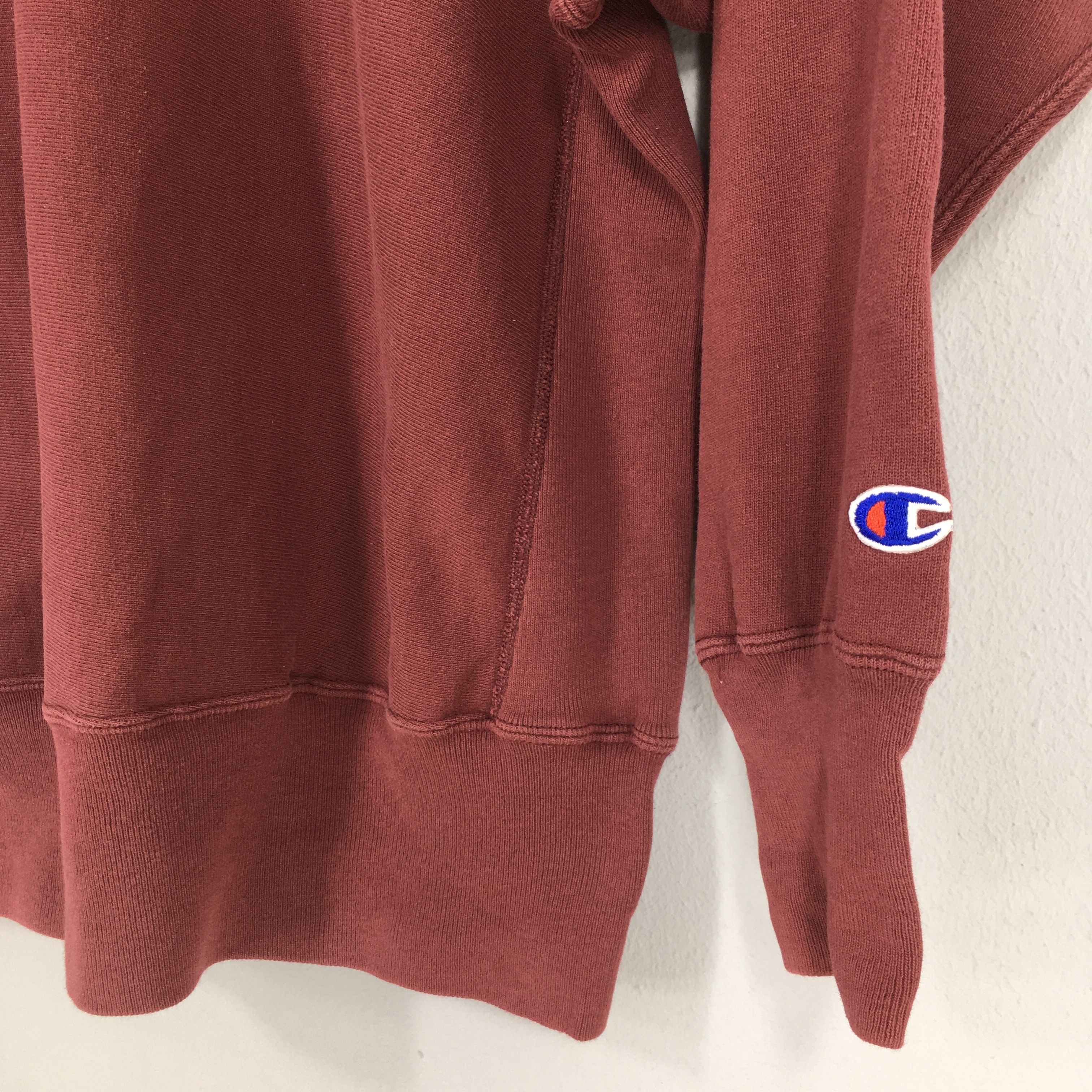 Champion × Vintage Vintage 1980s Champion Reverse Weave Red Sweatshirt Medium Size US M / EU 48-50 / 2 - 3 Thumbnail